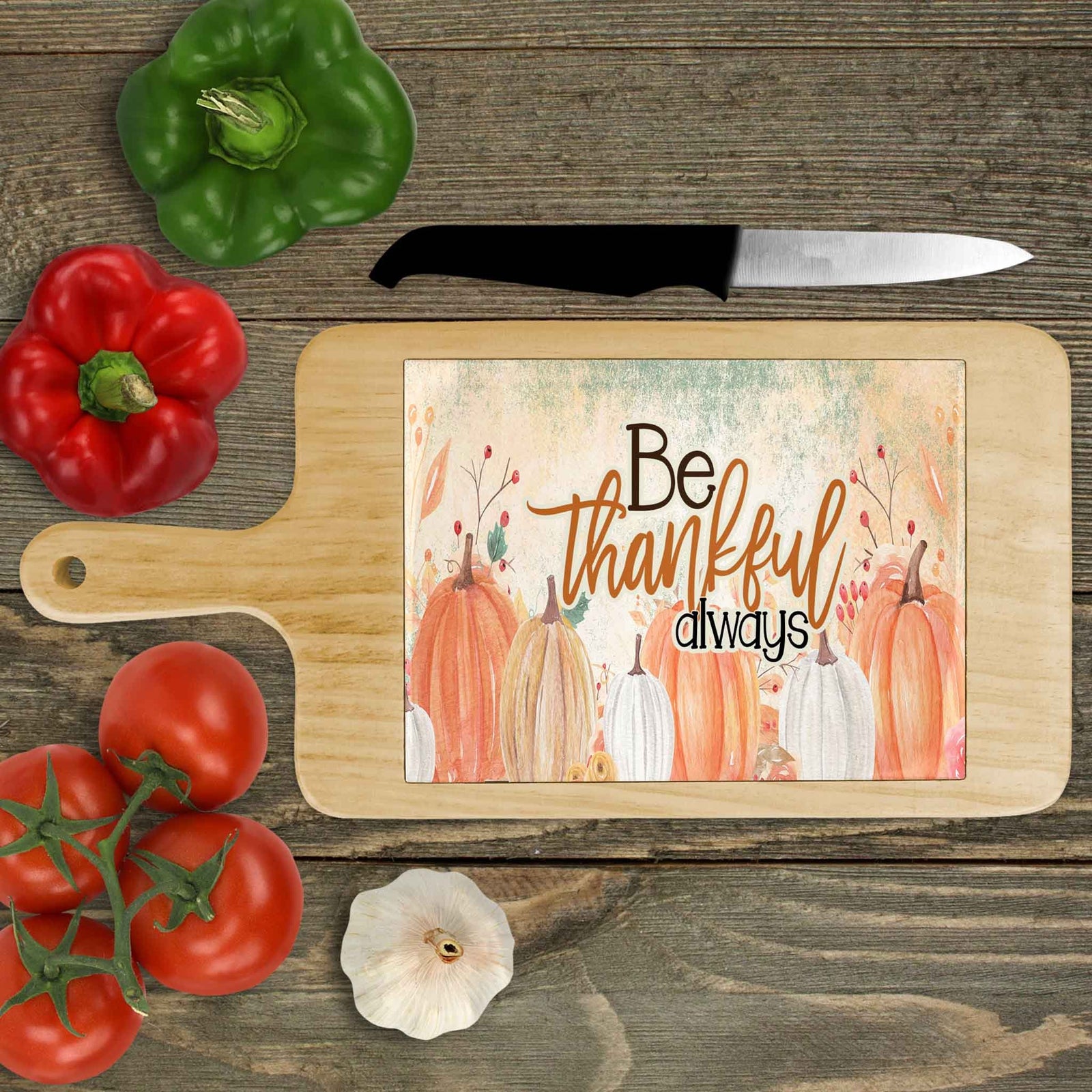 Personalized Wood Cheeseboard | Custom Wine Accessories | Always Be Thankful