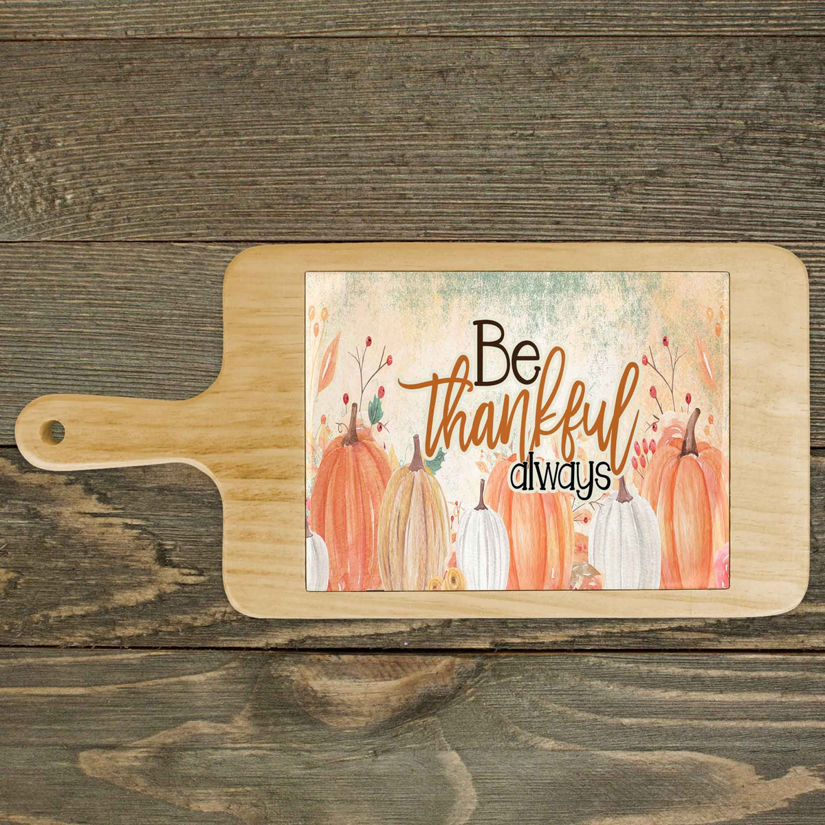 Personalized Wood Cheeseboard | Custom Wine Accessories | Always Be Thankful