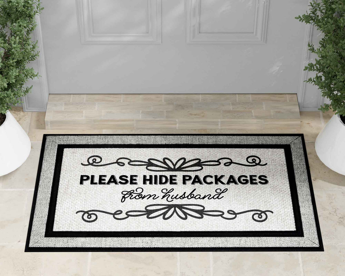 Personalized Doormat | Custom Door Mats | Hide Packages