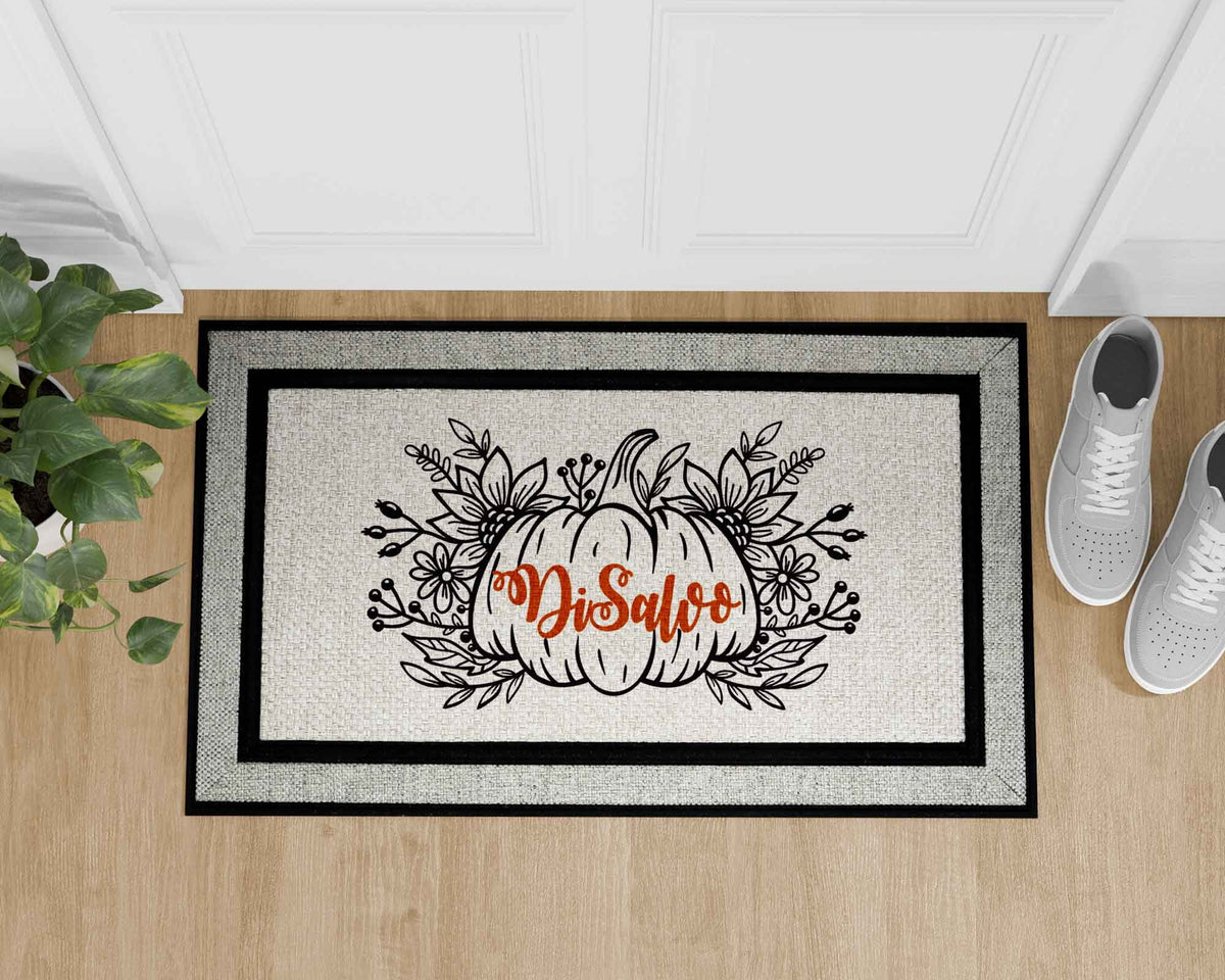 Personalized Doormat | Custom Door Mats | Pumpkin Name