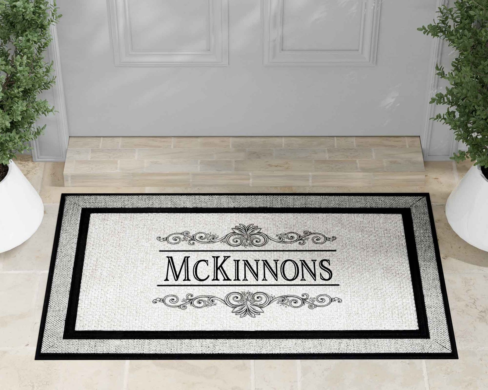 Personalized Doormat | Custom Door Mats | Decorative Vine