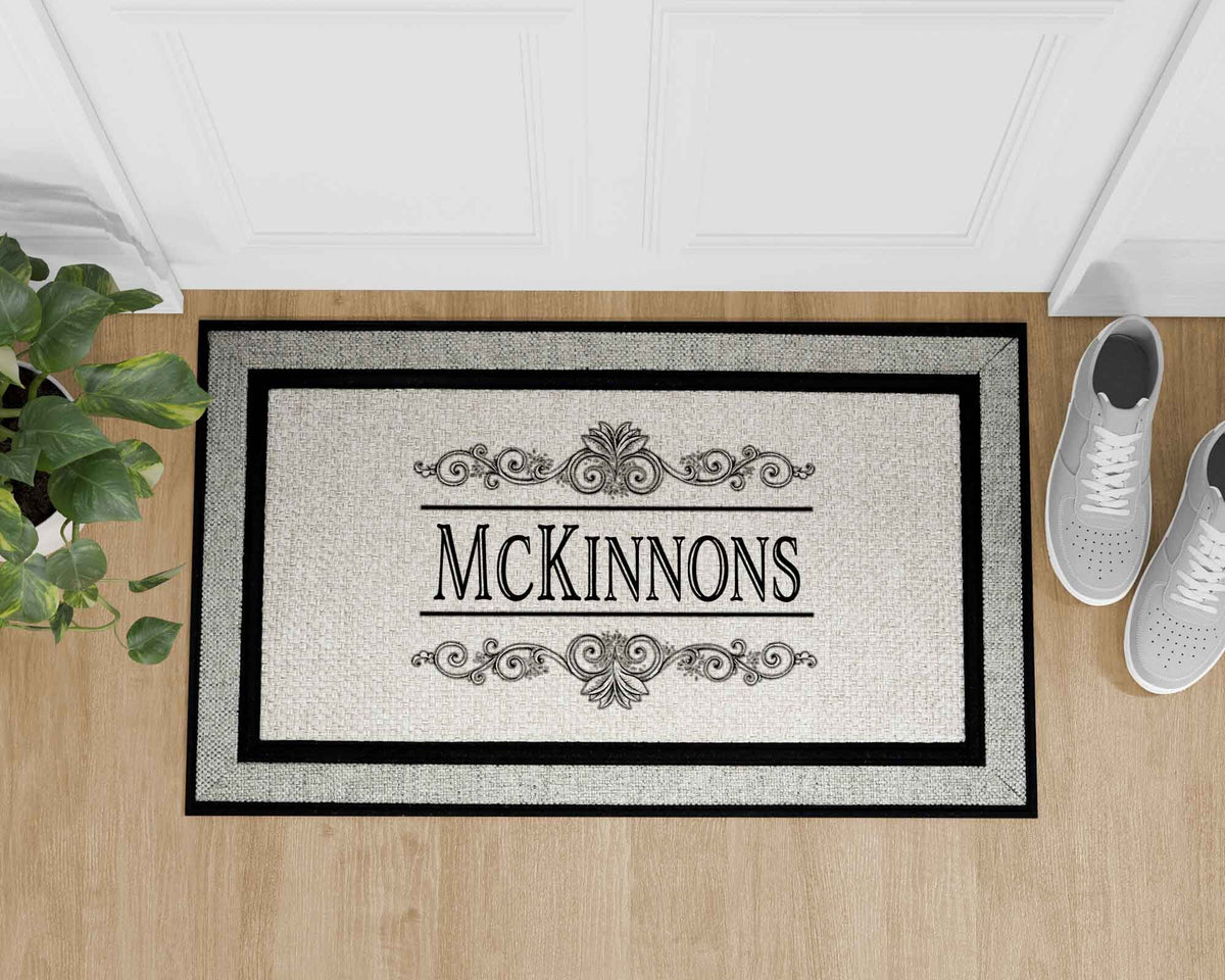 Personalized Doormat | Custom Door Mats | Decorative Vine