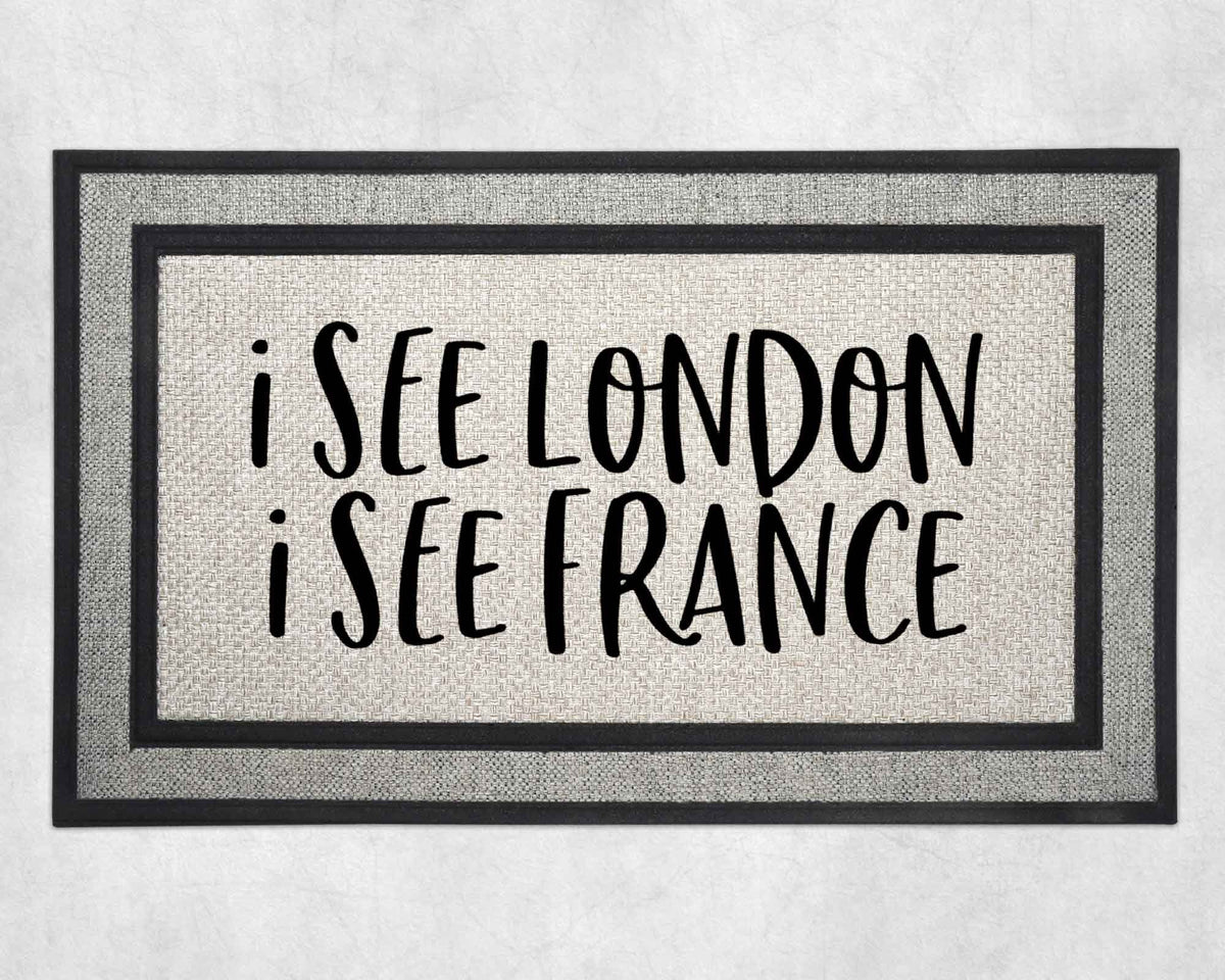 Personalized Doormat | Custom Door Mats | I see London I see France