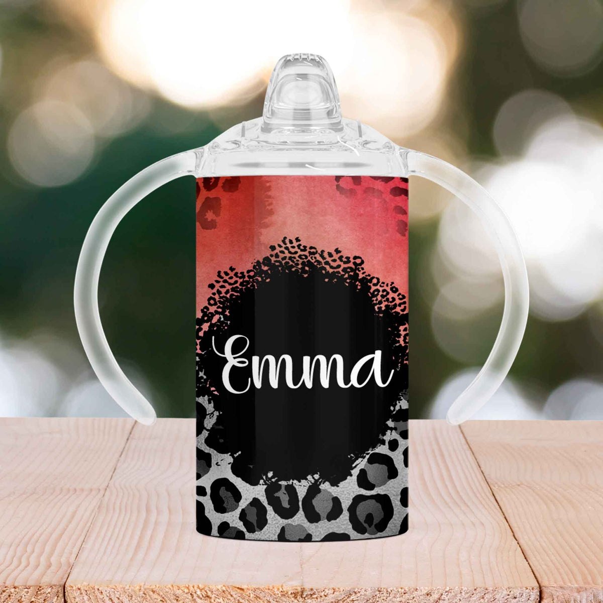 Custom Sippy Cup | Personalized Toddler Cup | Baby Gifts | Pink Cheetah