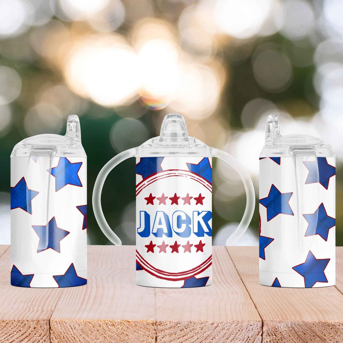 Custom Sippy Cup | Personalized Toddler Cup | Baby Gifts | Blue Stars