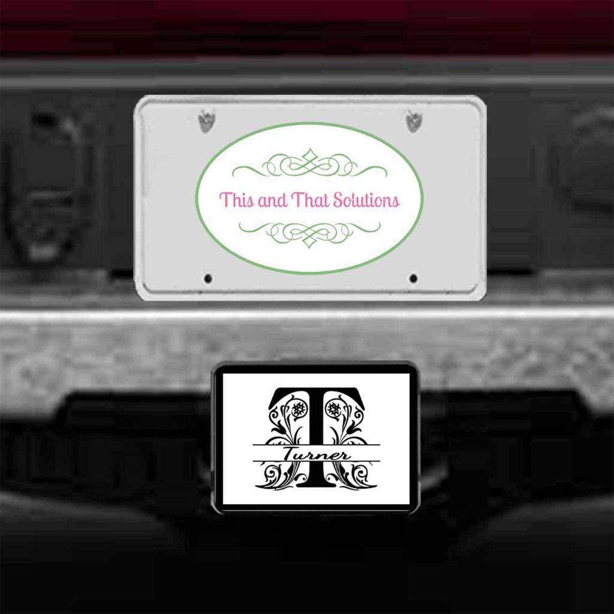 Personalized Trailer Hitch Cover | Custom Car Accessories | Regal Monogram