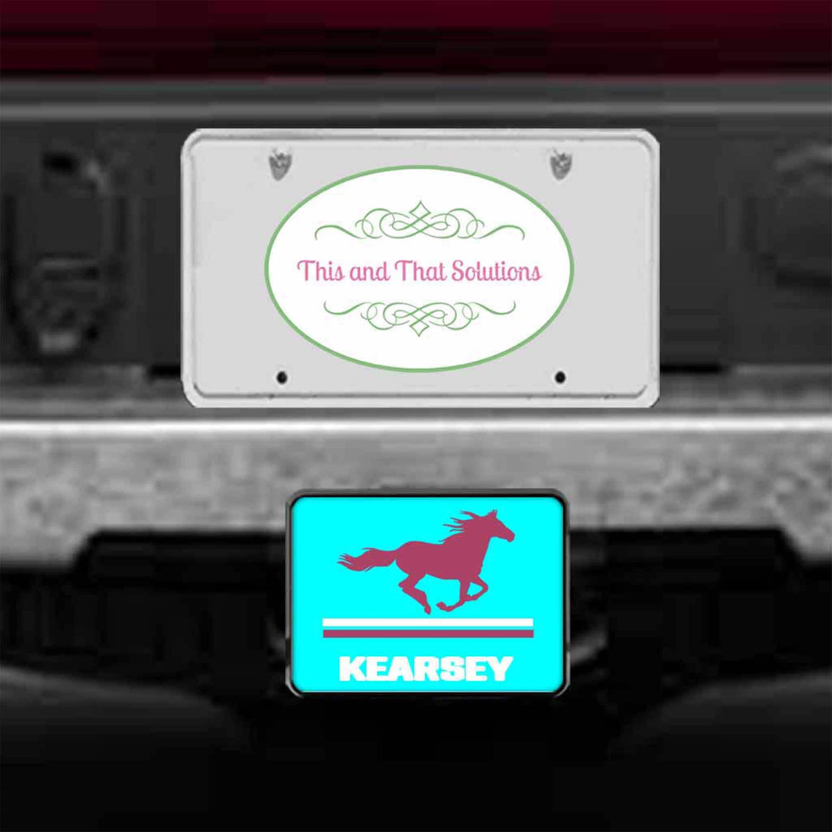 Personalized Trailer Hitch Cover | Custom Car Accessories | Horse