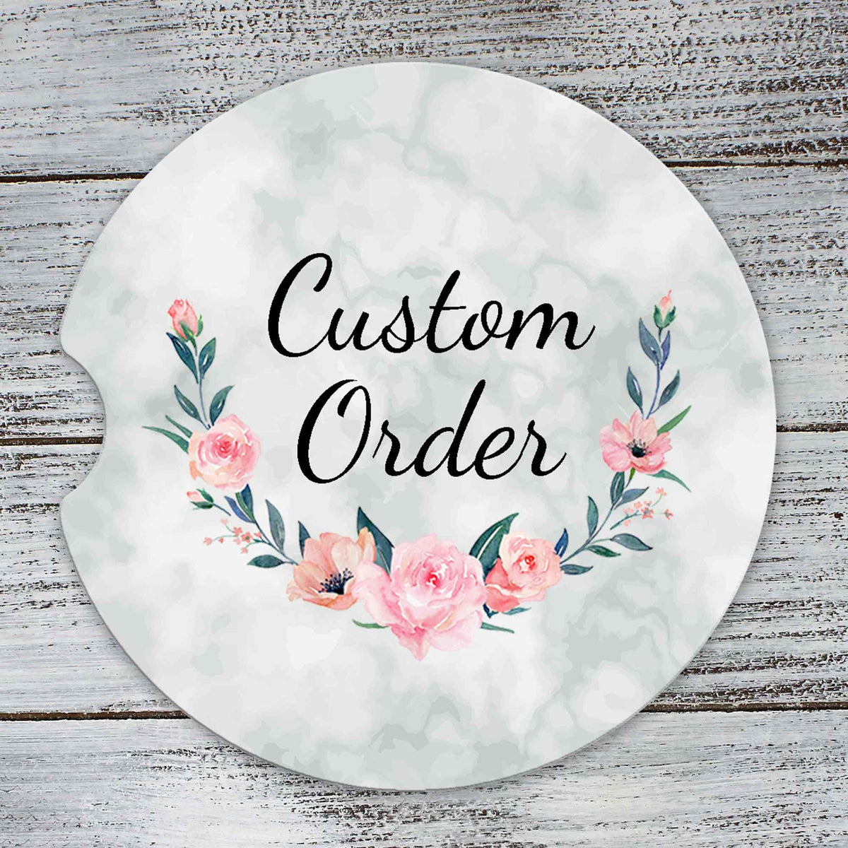 Personalized Car Coasters | Custom Car Accessories | Custom Order | Set of 2