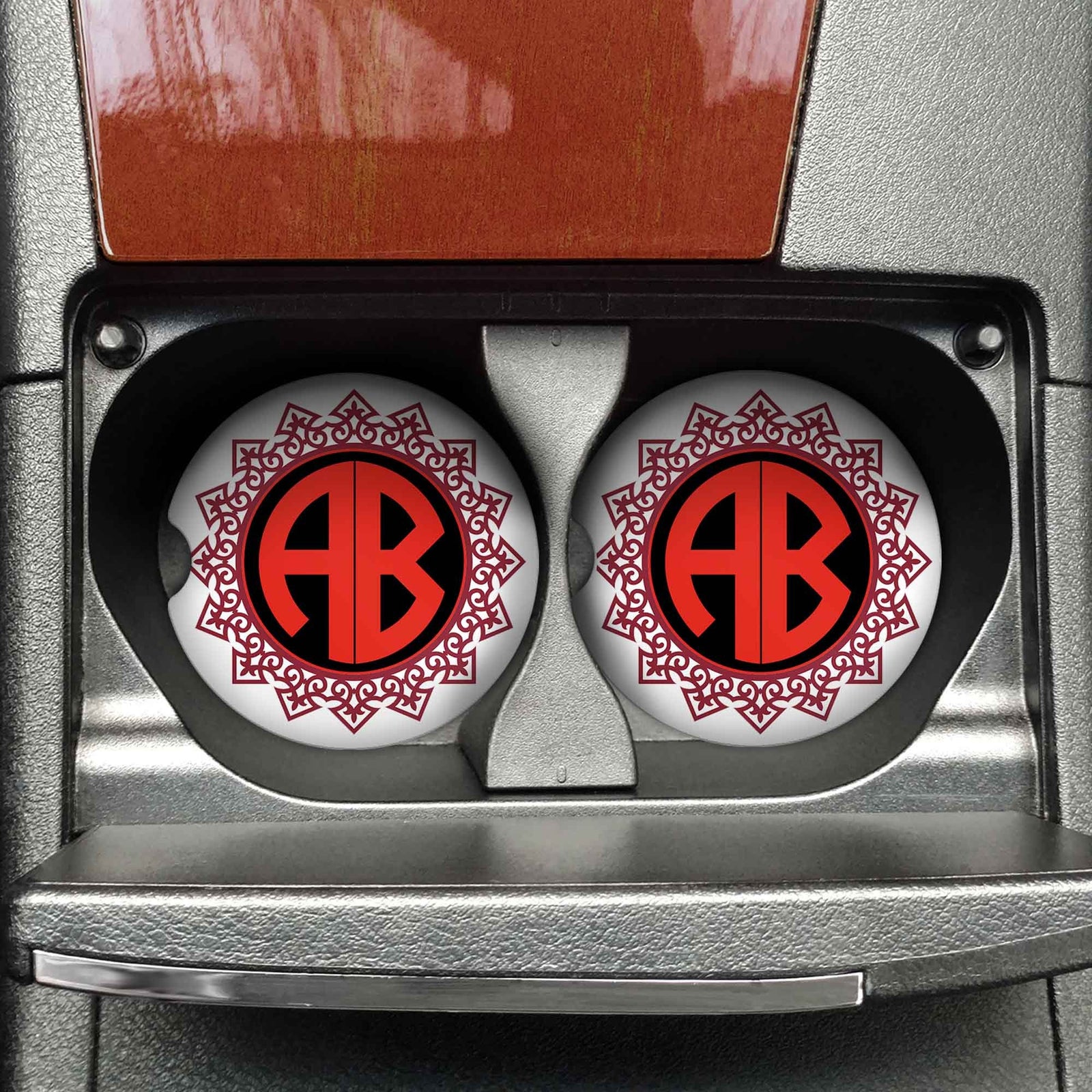 Personalized Car Coasters | Custom Car Accessories | Imperial | Set of 2