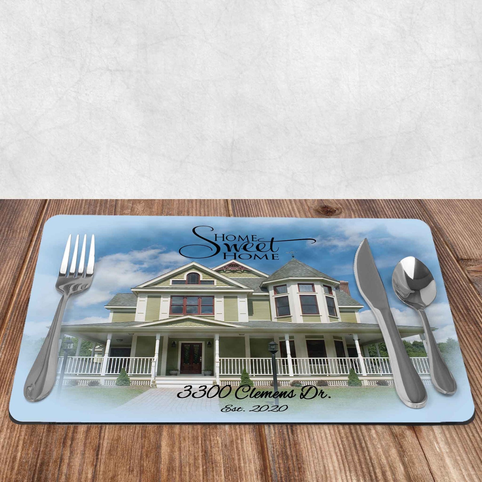 Custom Placemats | Personalized Dining and Serving | Watercolor Photo