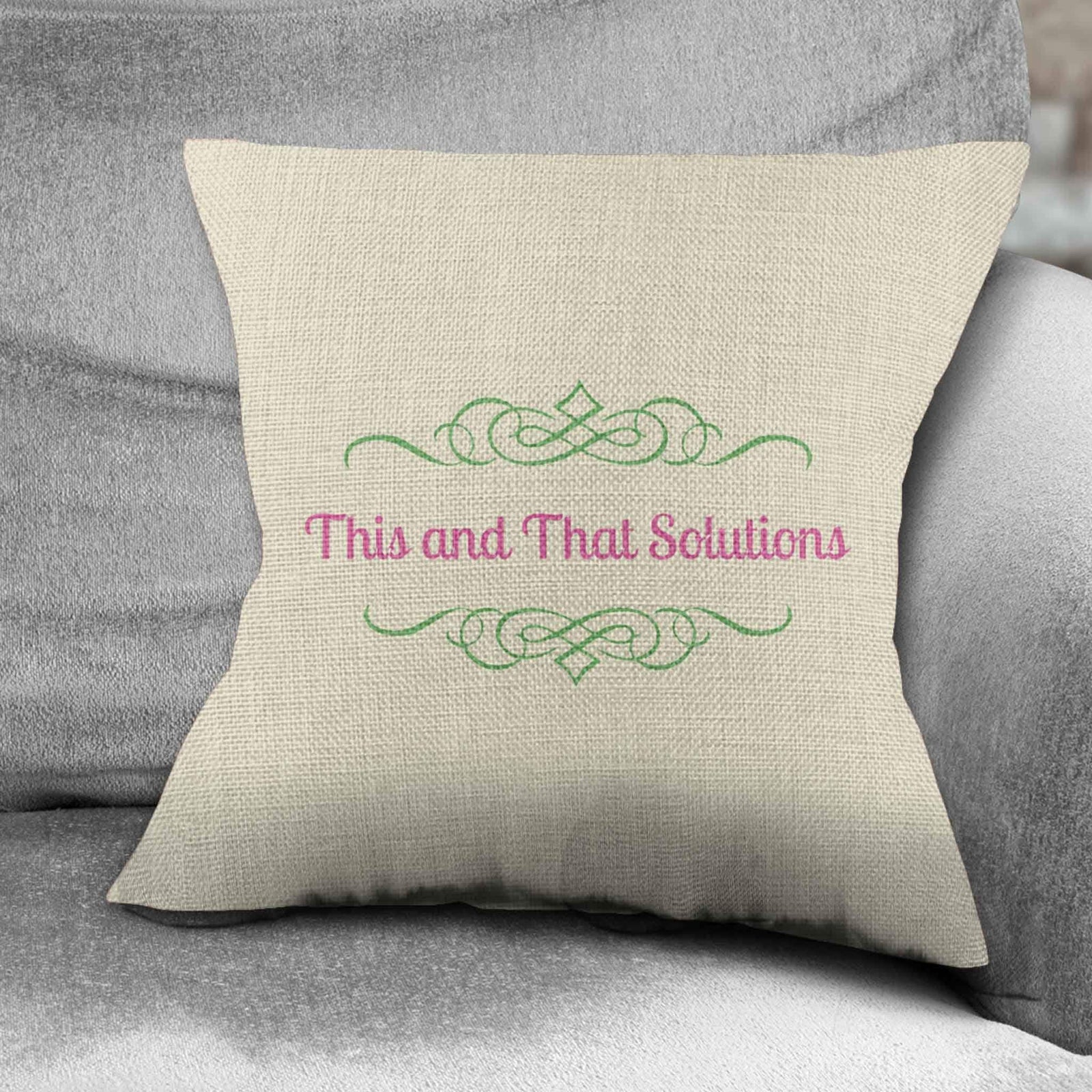 Personalized Throw Pillow | Custom Decorative Pillow | Company Logo