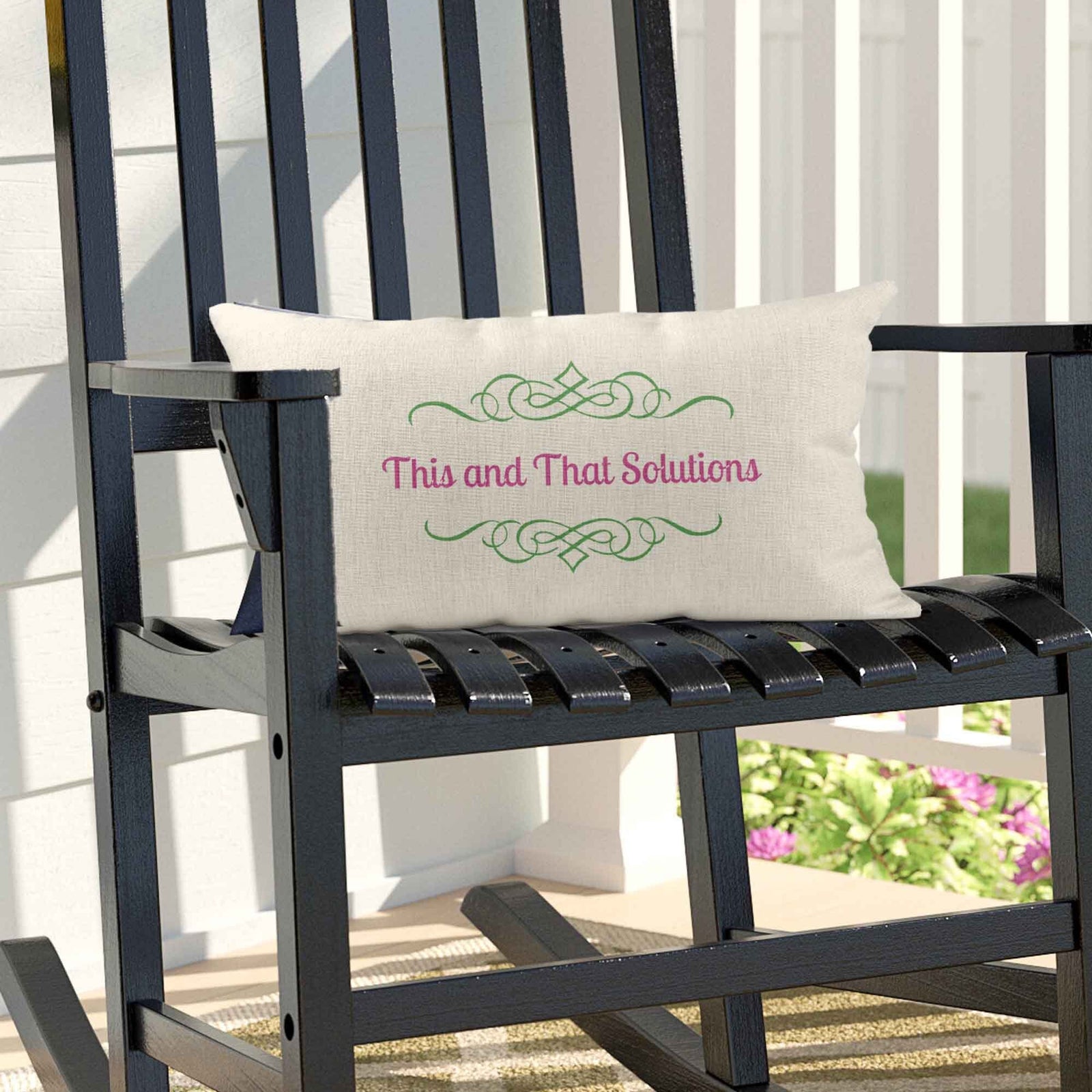 Personalized Lumbar Pillow | Custom Decorative Pillow | Company Logo