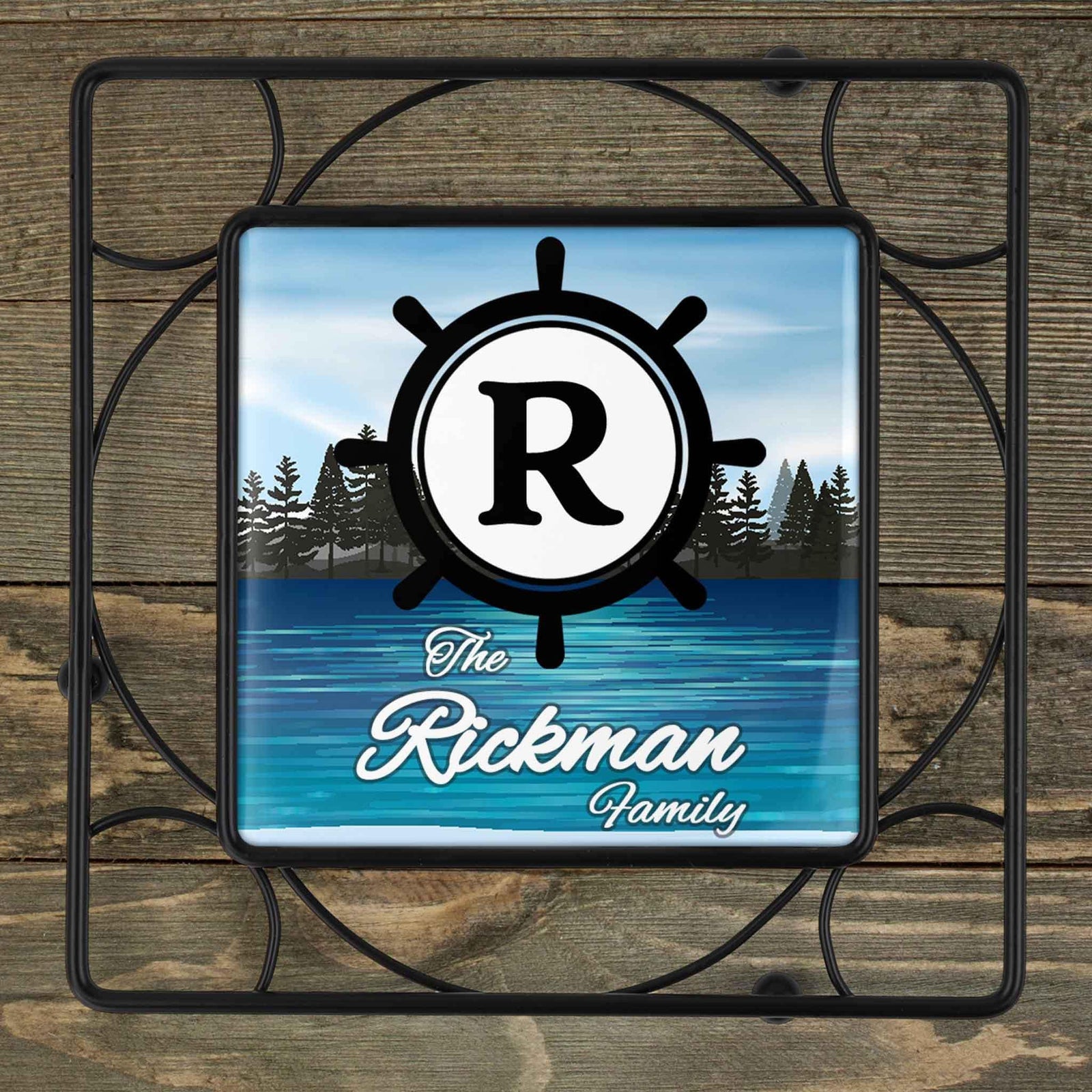 Personalized Iron Trivet | Custom Kitchen Gifts | The Lake