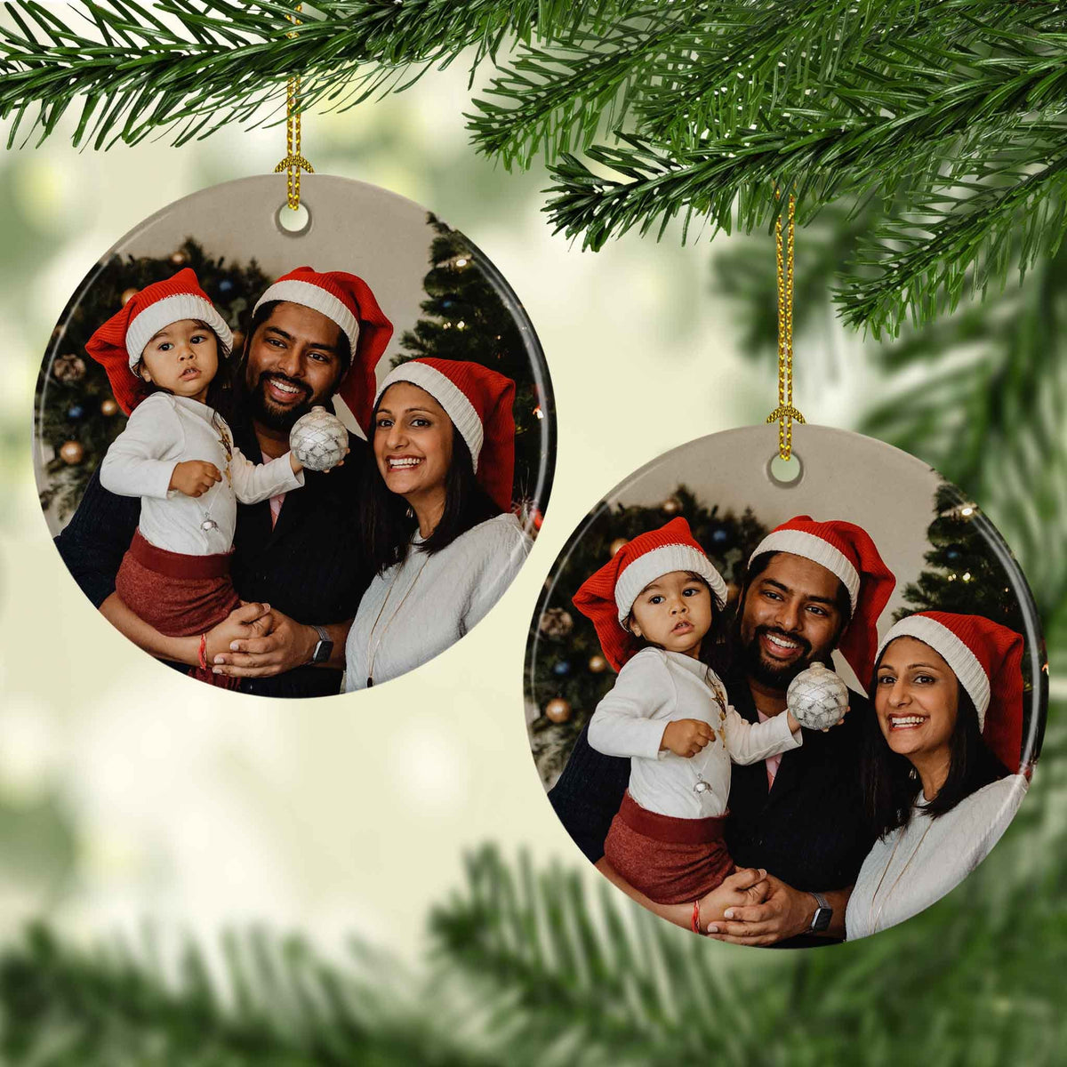 Photo Holiday Ornaments | Personalized Christmas Ornaments | Custom Photo Scallop