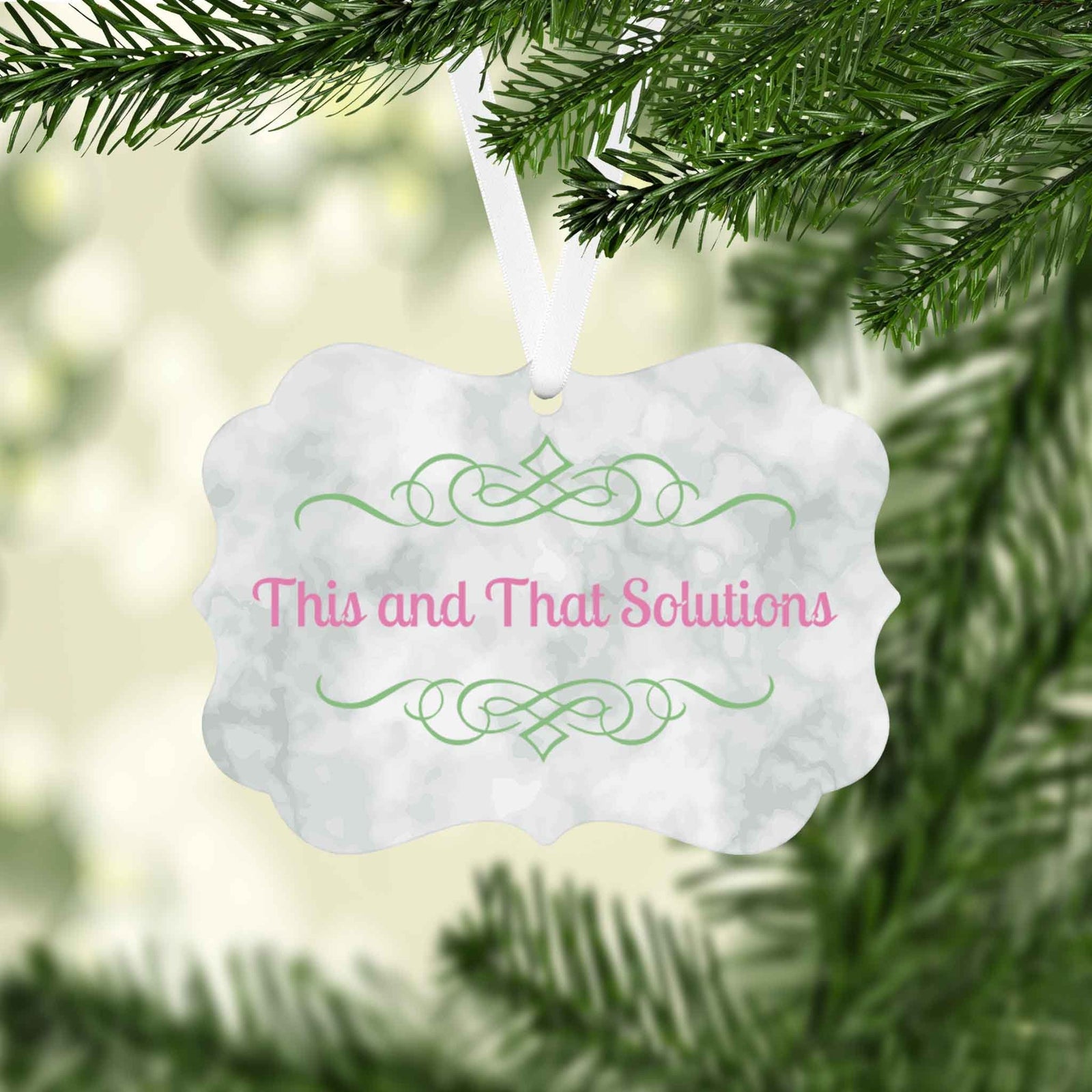 Photo Holiday Ornaments | Personalized Christmas Ornaments | Company Logo Hardboard