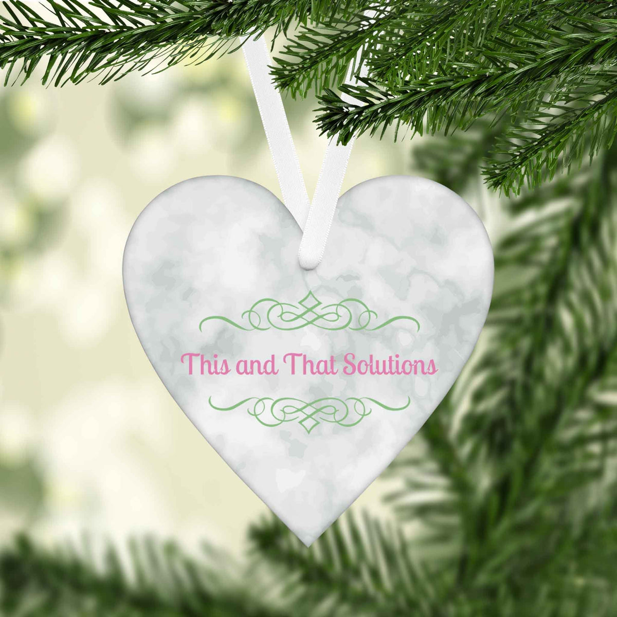 Photo Holiday Ornaments | Personalized Christmas Ornaments | Company Logo Hardboard