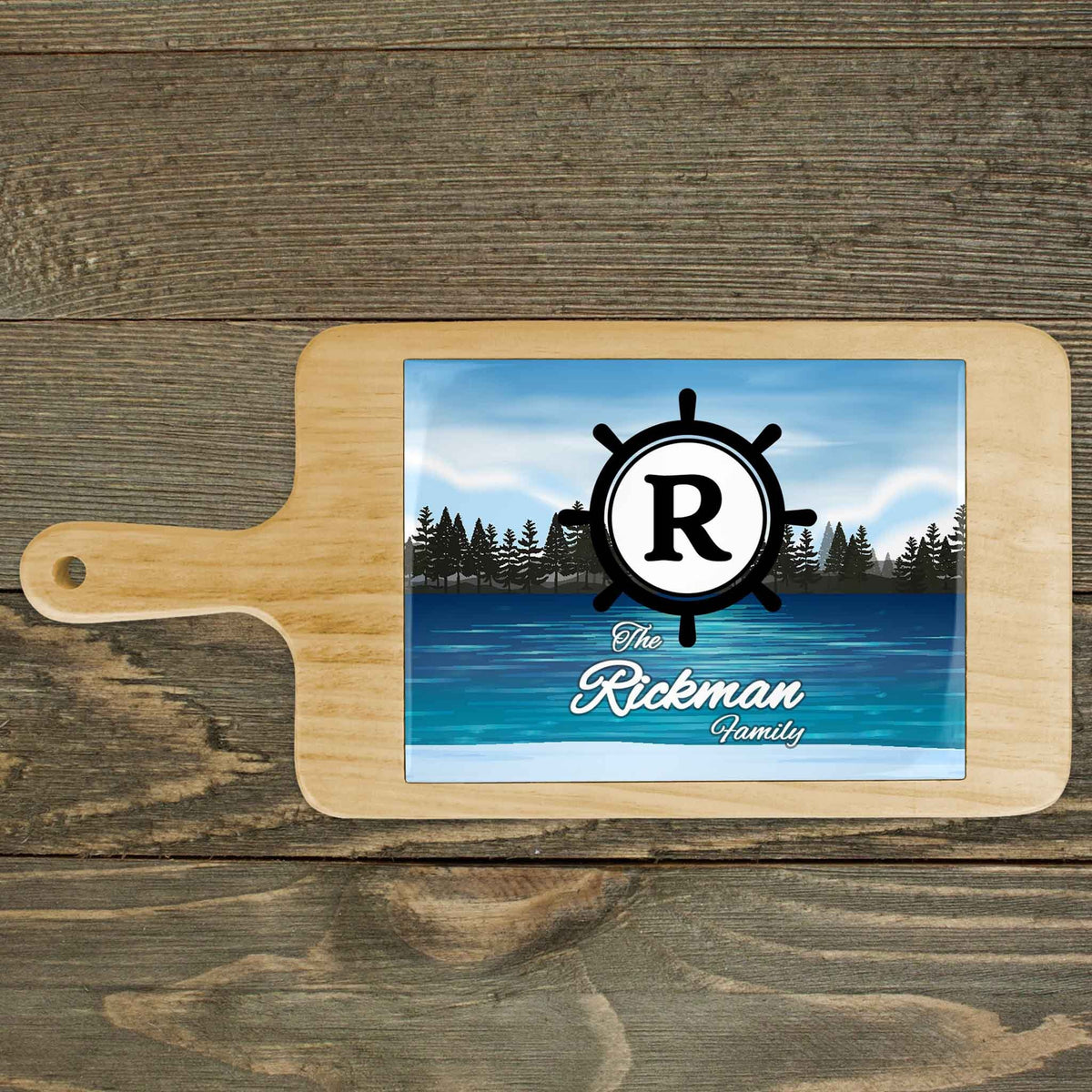 Personalized Wood Cheeseboard | Custom Wine Accessories | The Lake