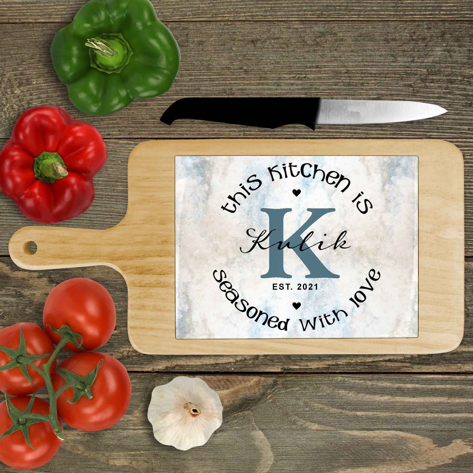 Personalized Wood Cheeseboard | Custom Wine Accessories | Seasoned with Love