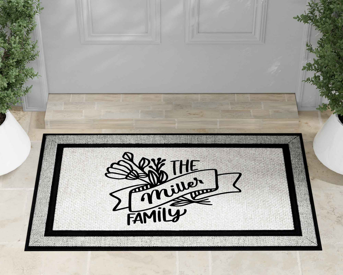 Personalized Doormat | Custom Door Mats | Family Banner