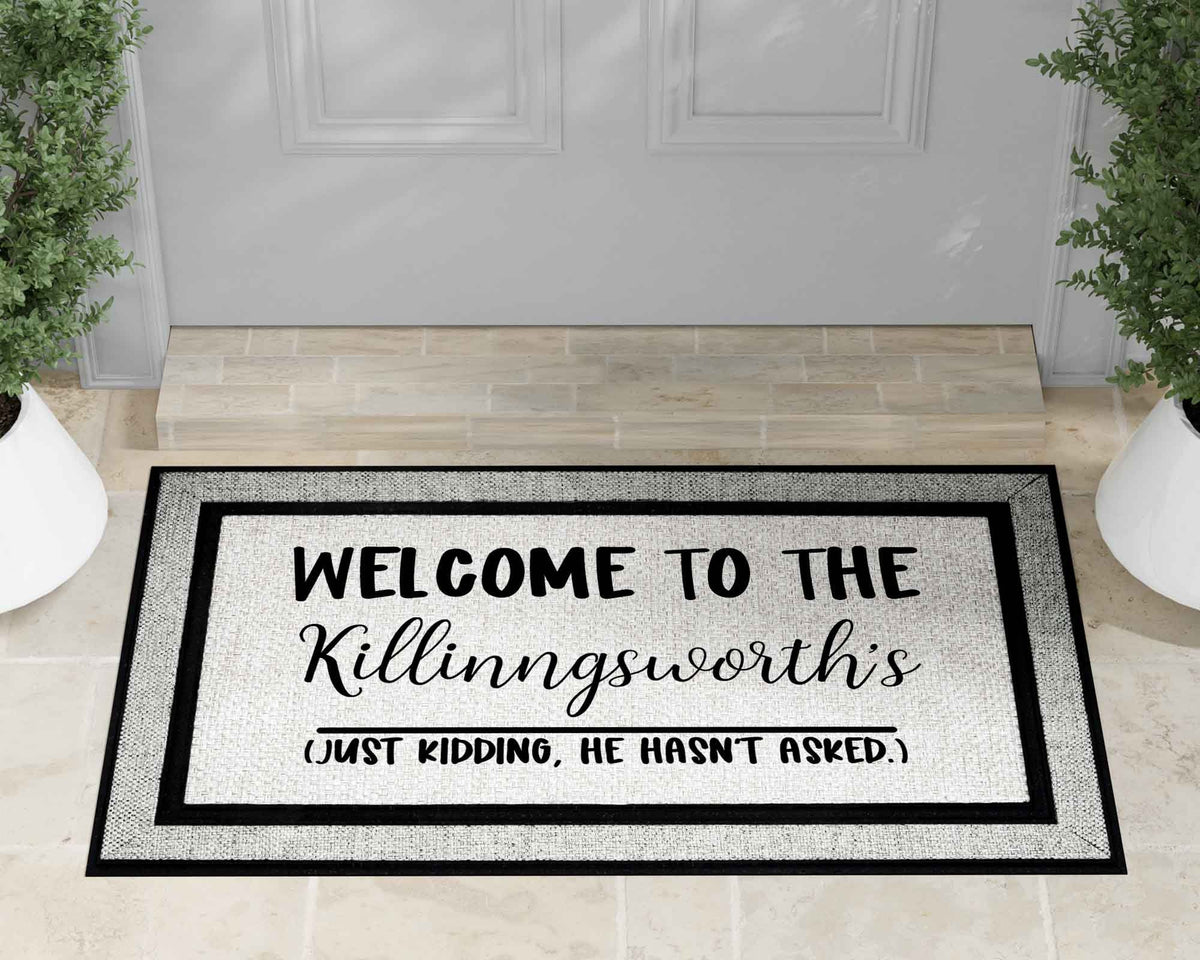 Personalized Doormat | Custom Door Mats | Just Kidding