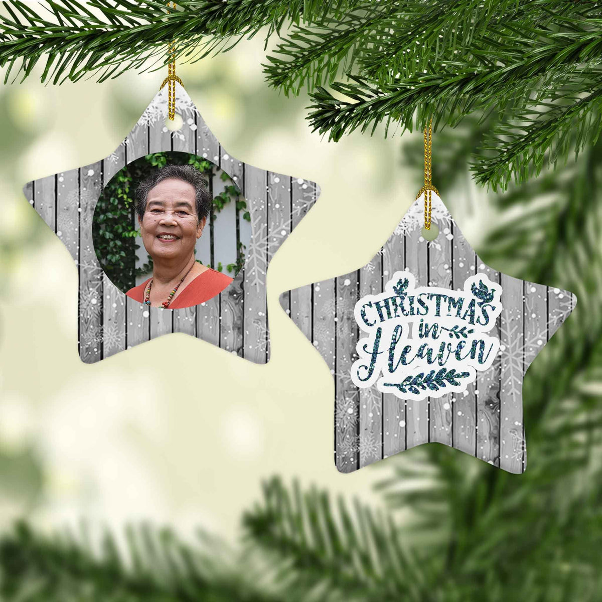 Photo Holiday Ornaments | Personalized Christmas Ornaments | Christmas in Heaven