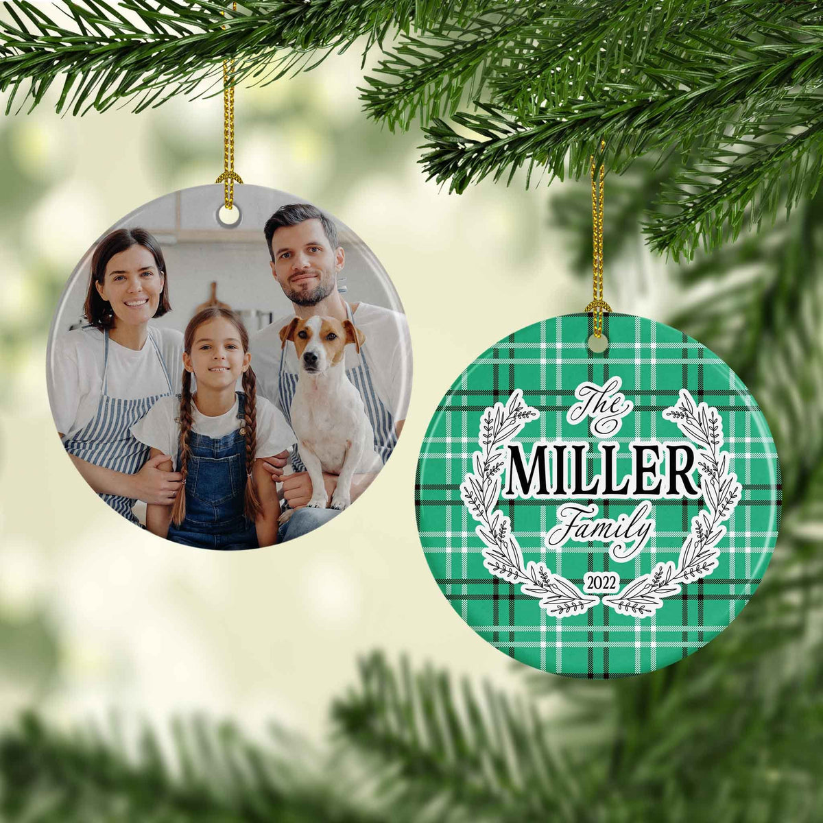 Photo Holiday Ornaments | Personalized Christmas Ornaments | Annual Photo Family