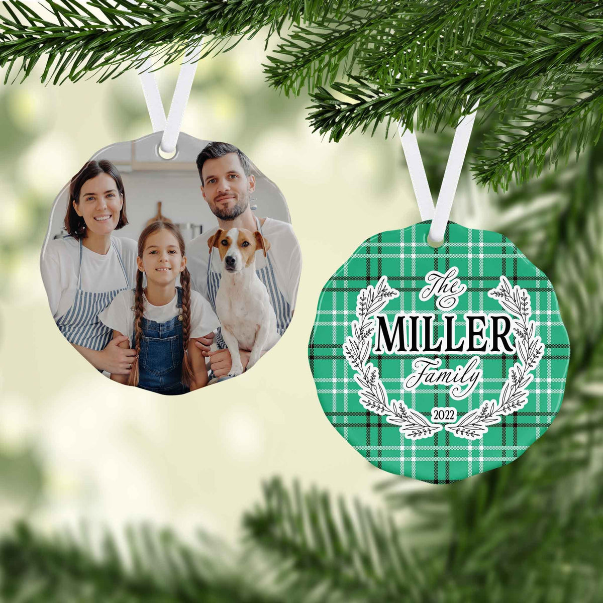 Photo Holiday Ornaments | Personalized Christmas Ornaments | Annual Photo Family