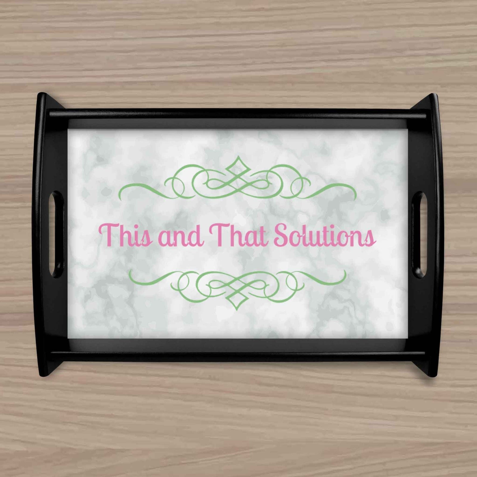 Custom Wood Serving Tray | Personalized Kitchen Accessories | Company Logo