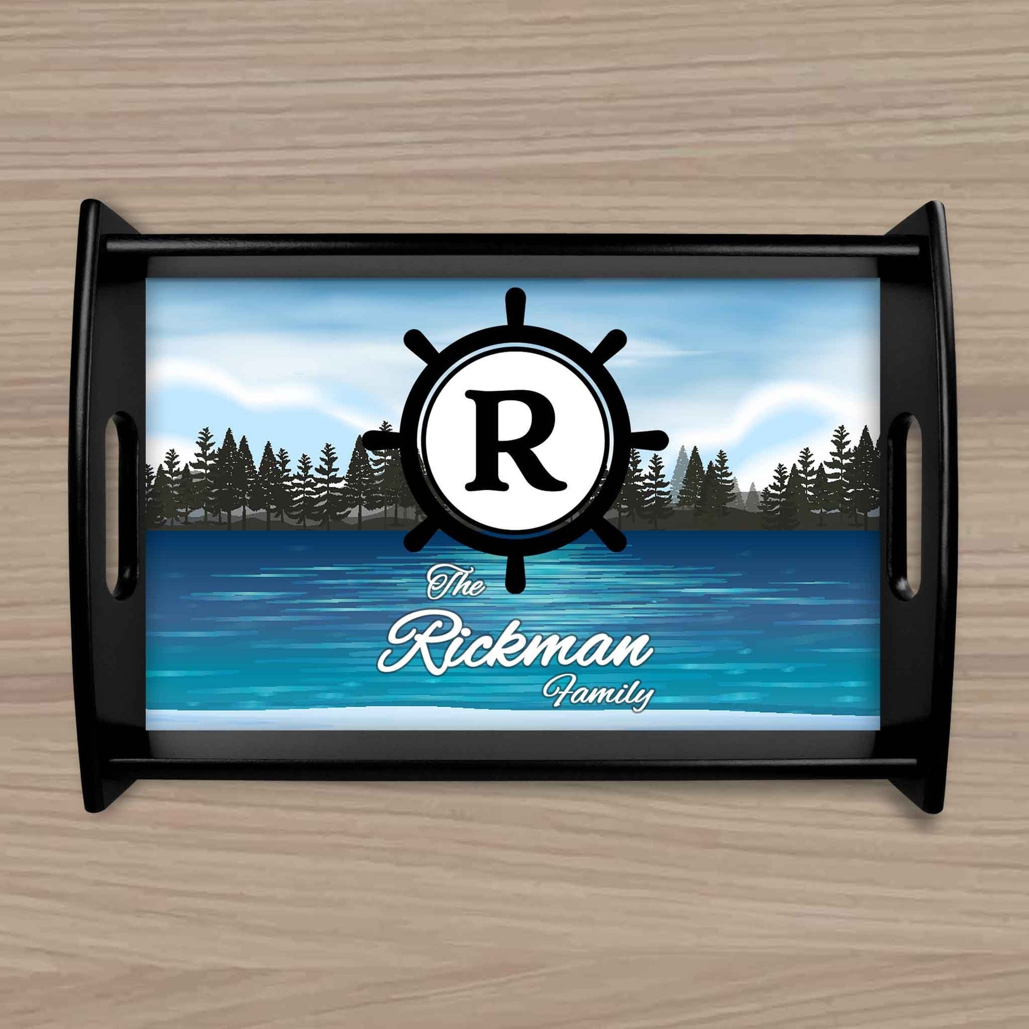 Custom Wood Serving Tray | Persoanlized Kitchen Accessories | The Lake