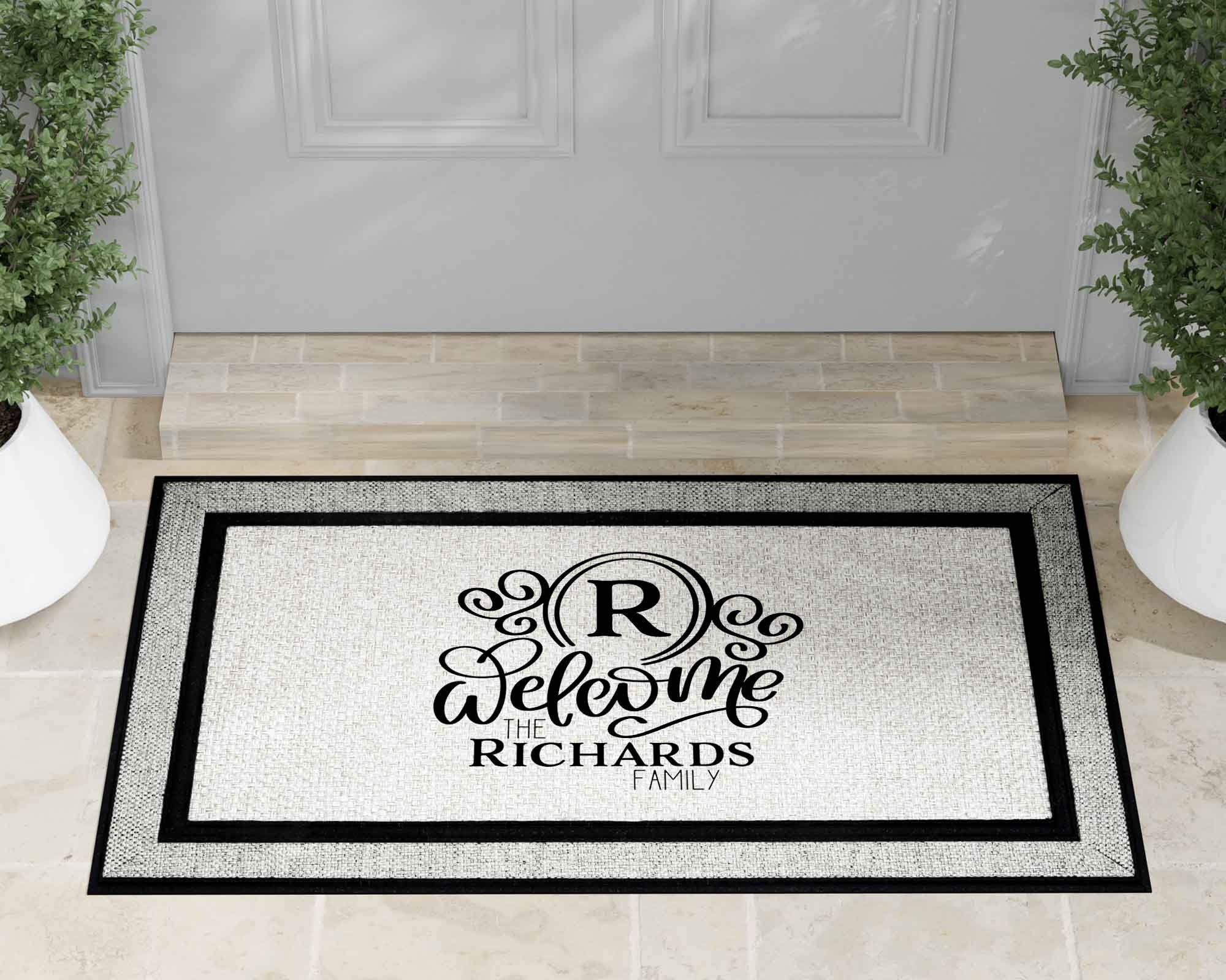 Custom Doormat Personalized Door Mat Personalized Doormats With