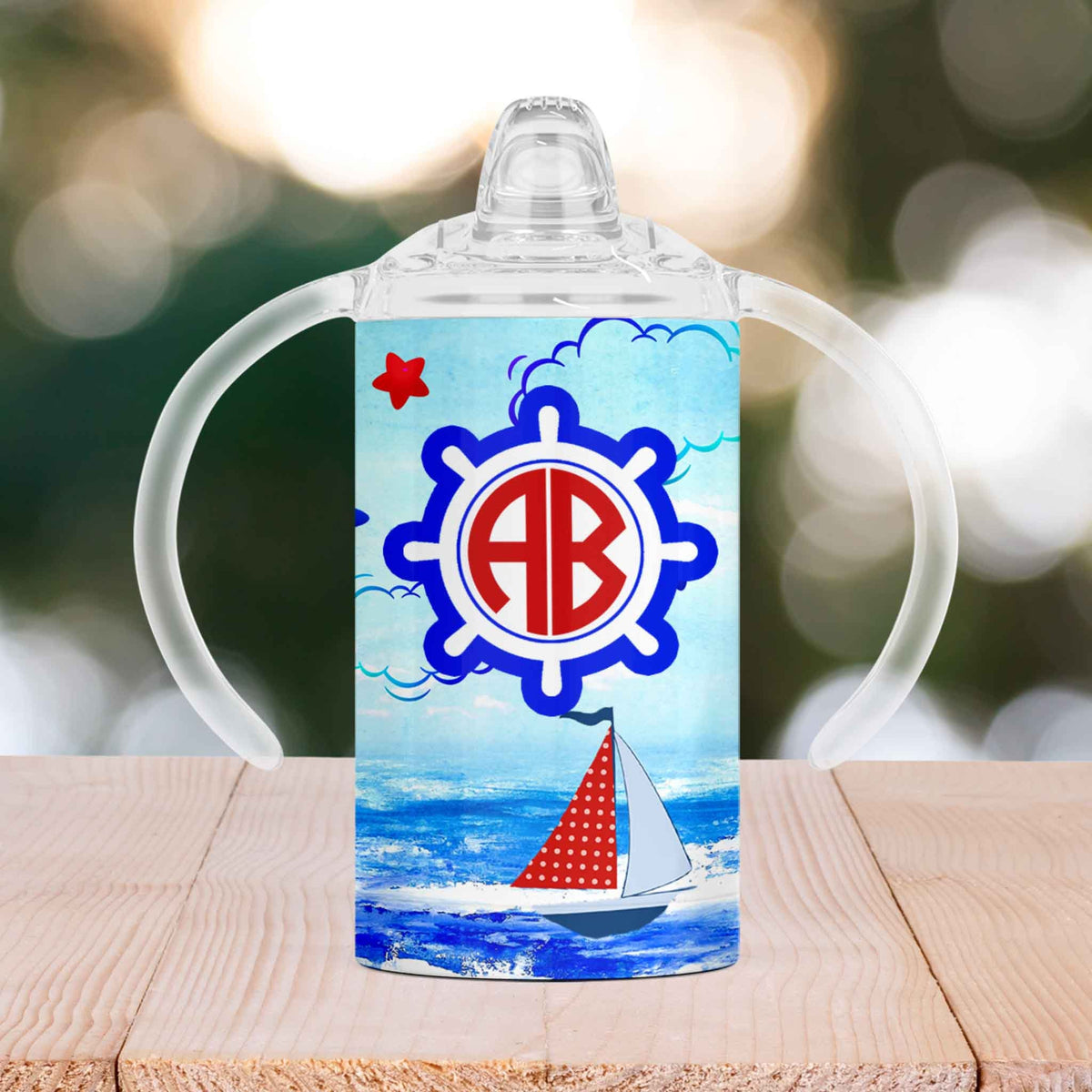 Custom Sippy Cup | Personalized Toddler Cup | Baby Gifts | Sailboats