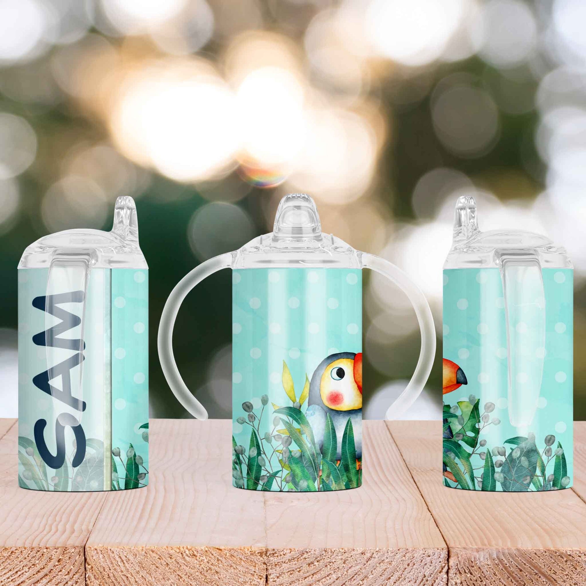 Custom Sippy Cup | Personalized Toddler Cup | Baby Gifts | Cute Toucan
