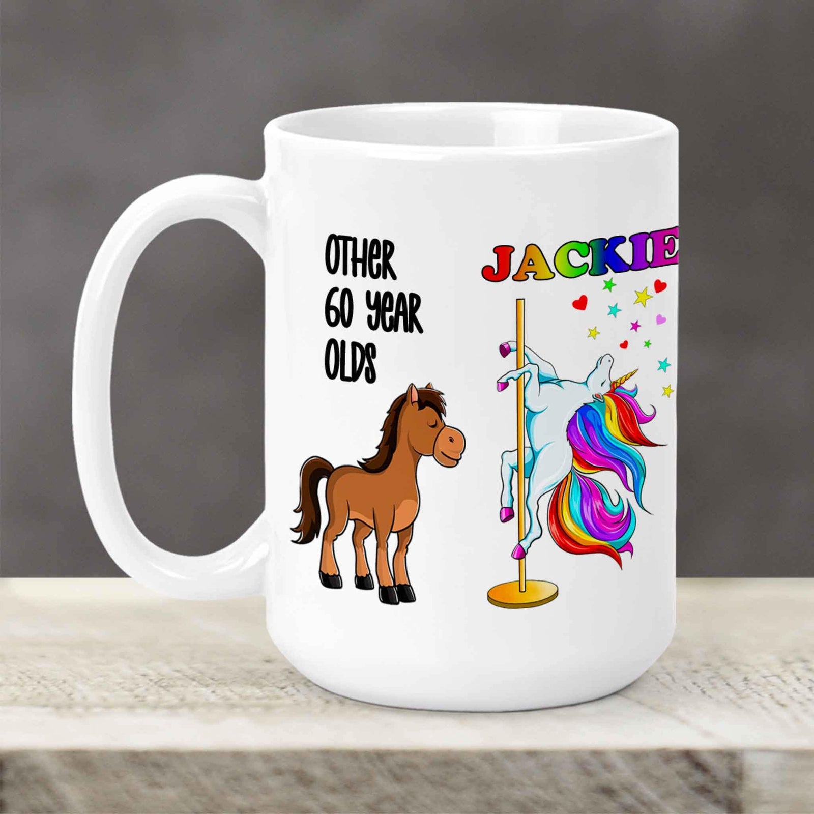 Custom Coffee Mug | Personalized Coffee Mug | Birthday Unicorn Dancer