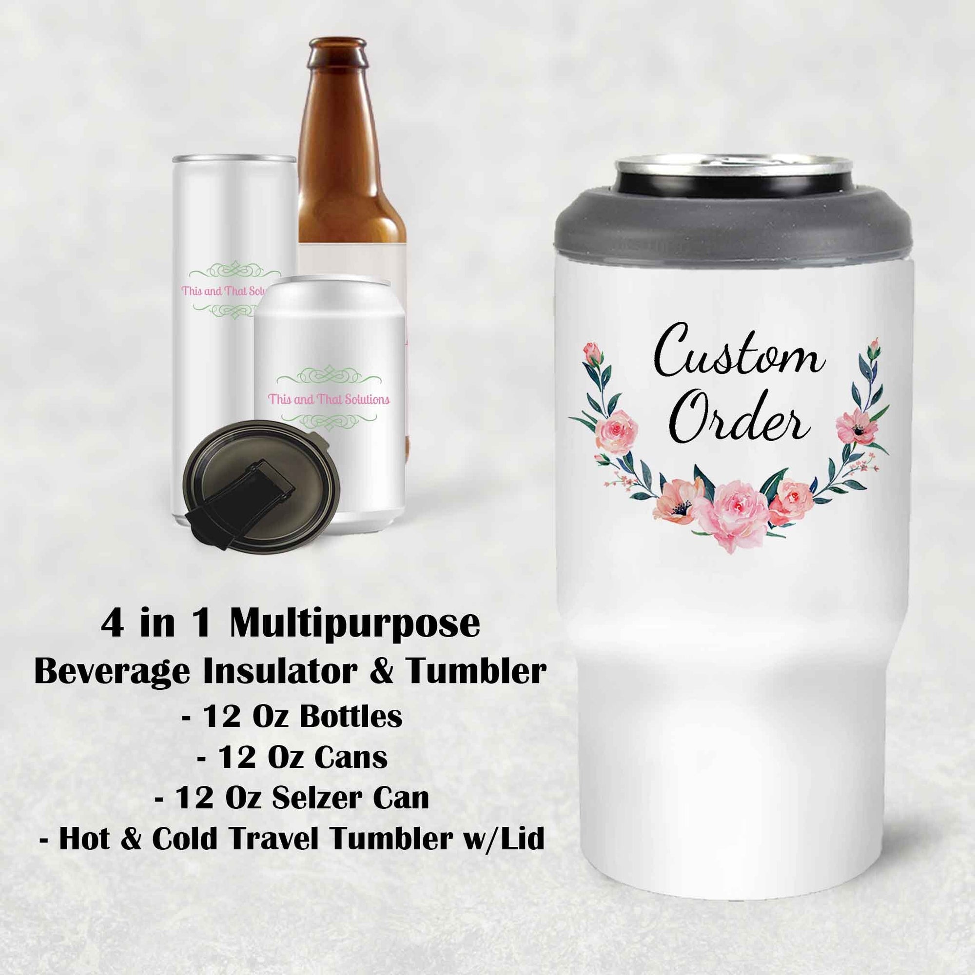 Custom Skinny Beverage Insulator | Personalized Tumbler | Custom Order