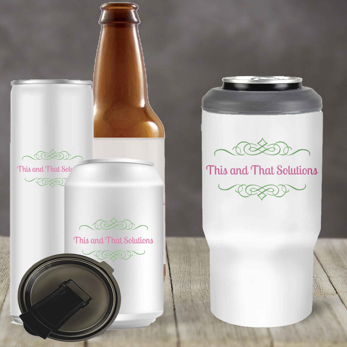 Custom Skinny Beverage Insulator | Personalized Tumbler | Company Logo