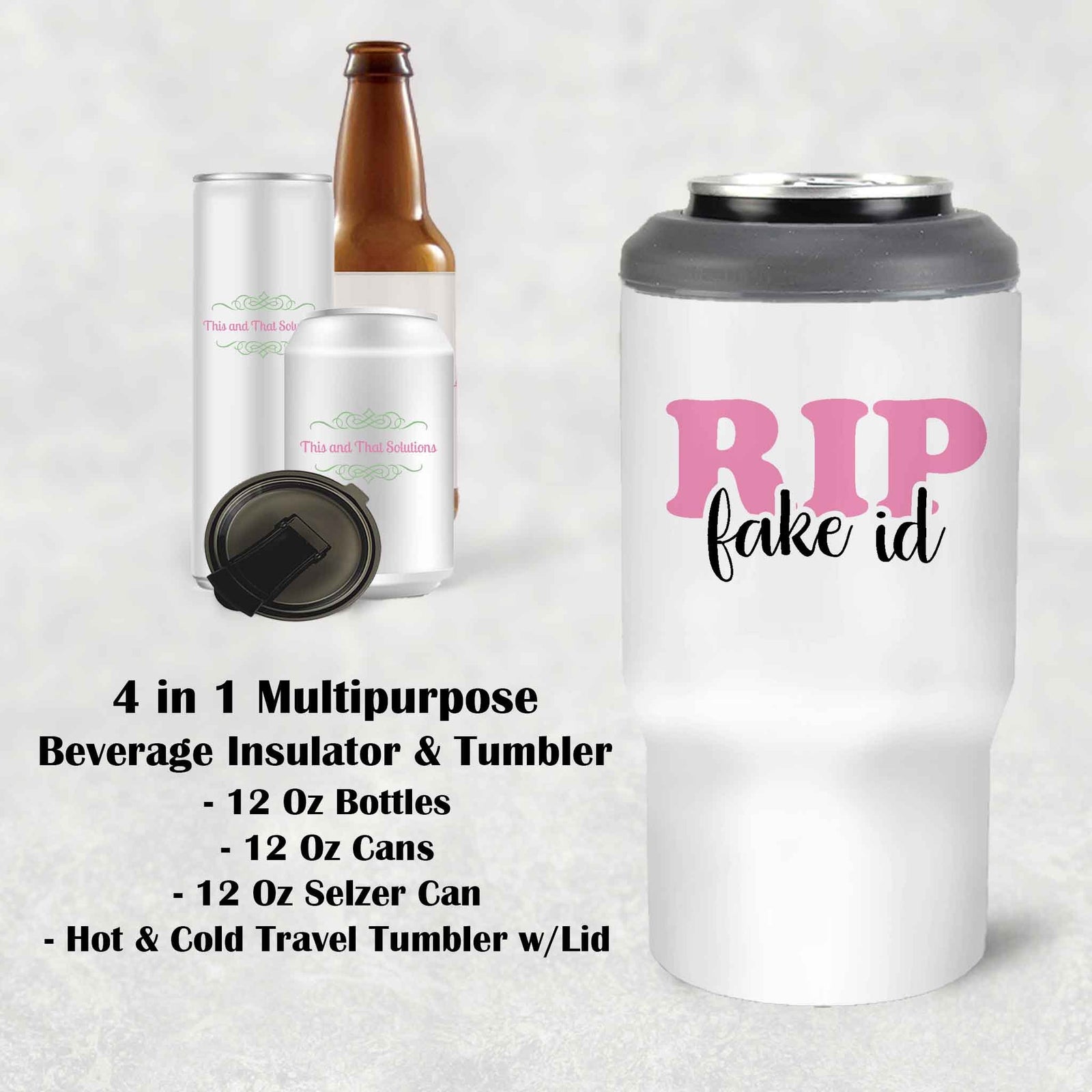 Custom Skinny Beverage Insulator | Personalized Tumbler | 21st Birthday