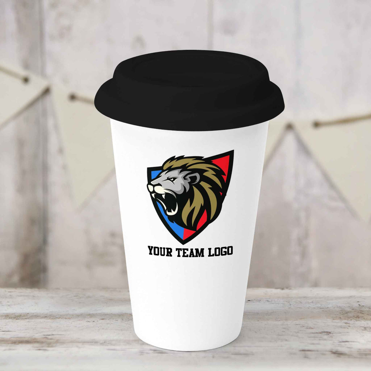 Custom Coffee Tumbler | Personalized Coffee Travel Mug | Custom Team Logo