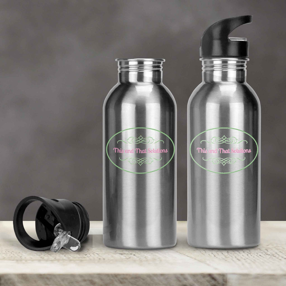 Personalized Water Bottles | Custom Stainless Steel Water Bottles | 17 oz Soda | Company Logo