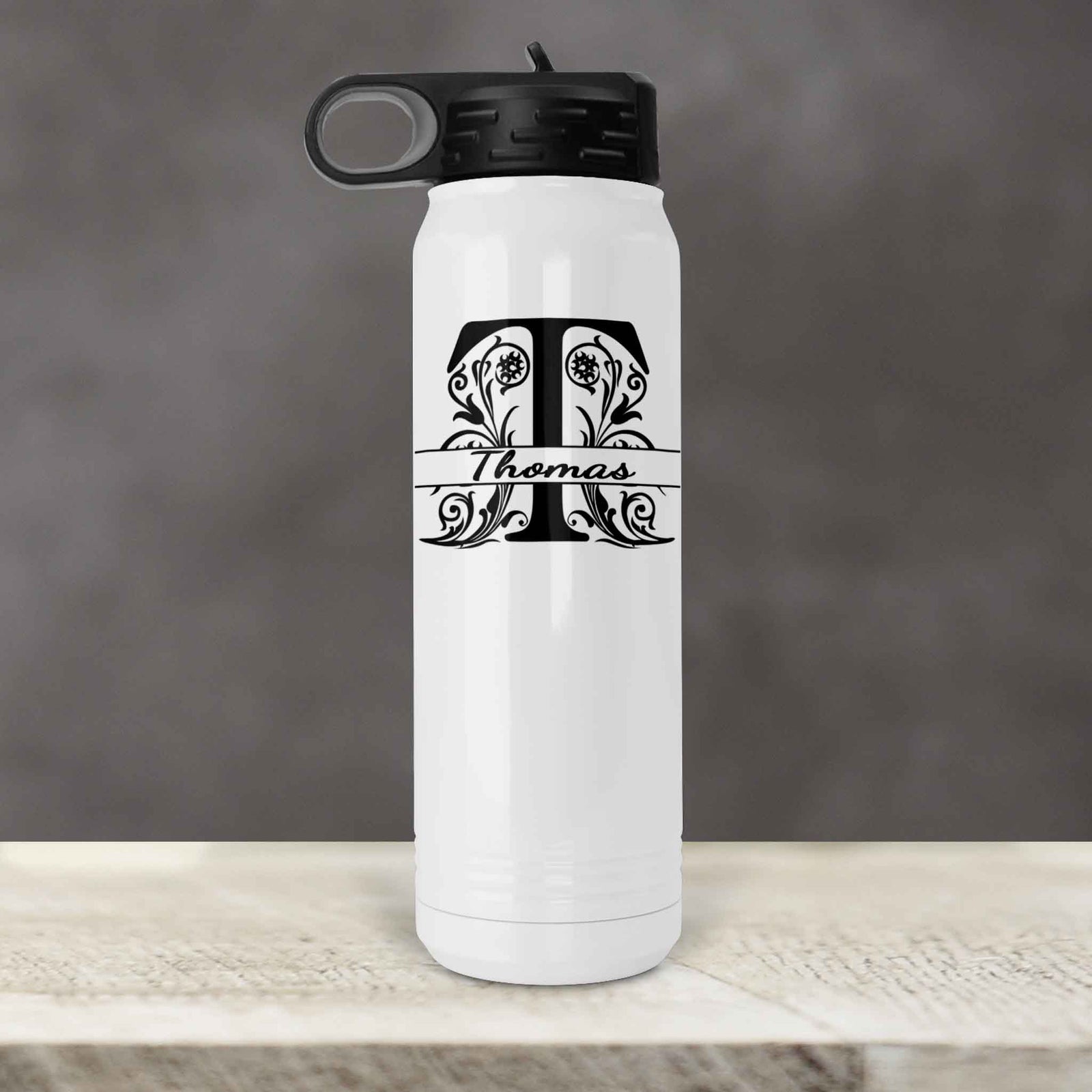Personalized Water Bottles | Custom Stainless Steel Water Bottles | 30 oz | Regal Monogram