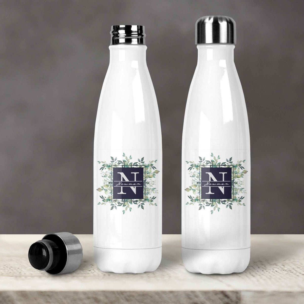 Personalized Water Bottles | Custom Stainless Steel Water Bottles | 20 oz | Succelent Bouquet