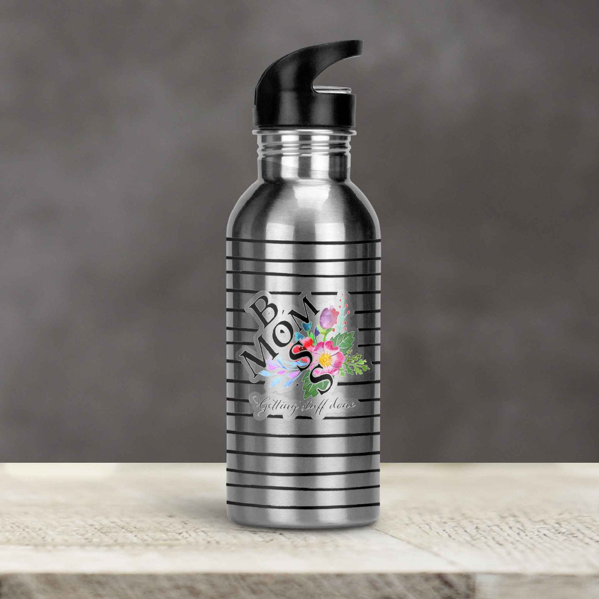 Personalized Water Bottles | Custom Stainless Steel Water Bottles | 30 oz | Mom Boss
