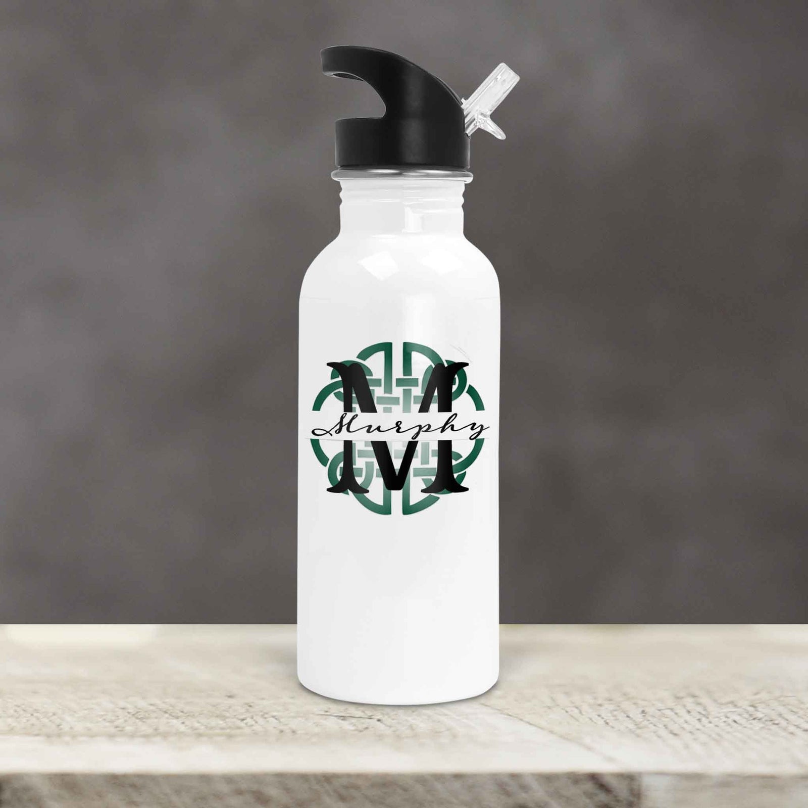 Personalized Water Bottles | Custom Stainless Steel Water Bottles | 20 oz | Celtic Knot
