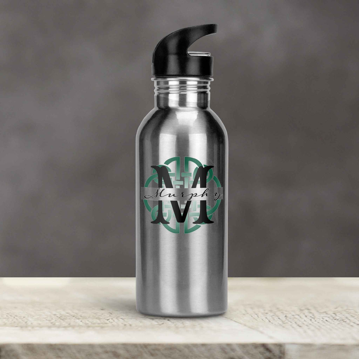 Personalized Water Bottles | Custom Stainless Steel Water Bottles | 20 oz | Celtic Knot