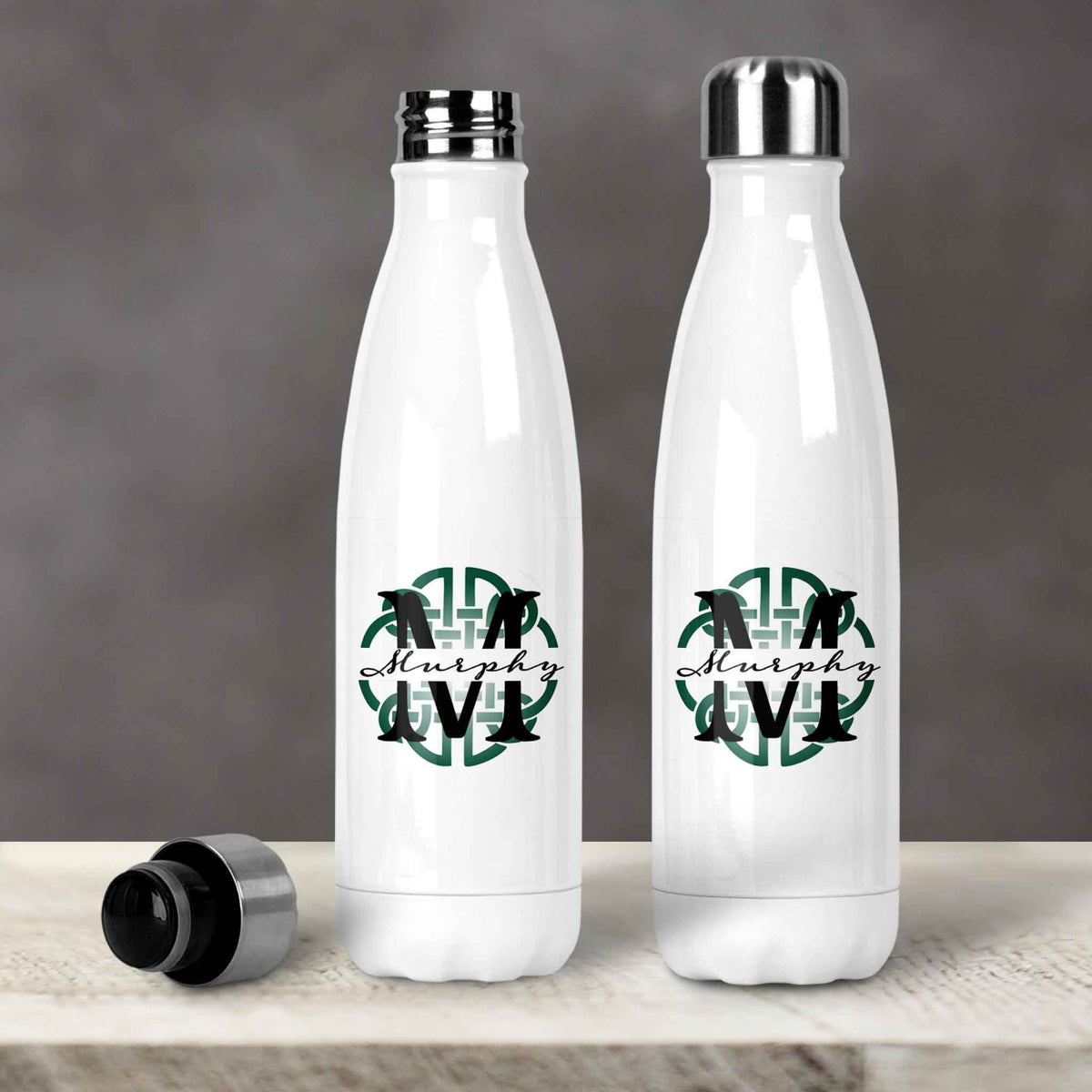 Personalized Water Bottles | Custom Stainless Steel Water Bottles | 30 oz | Celtic Knot