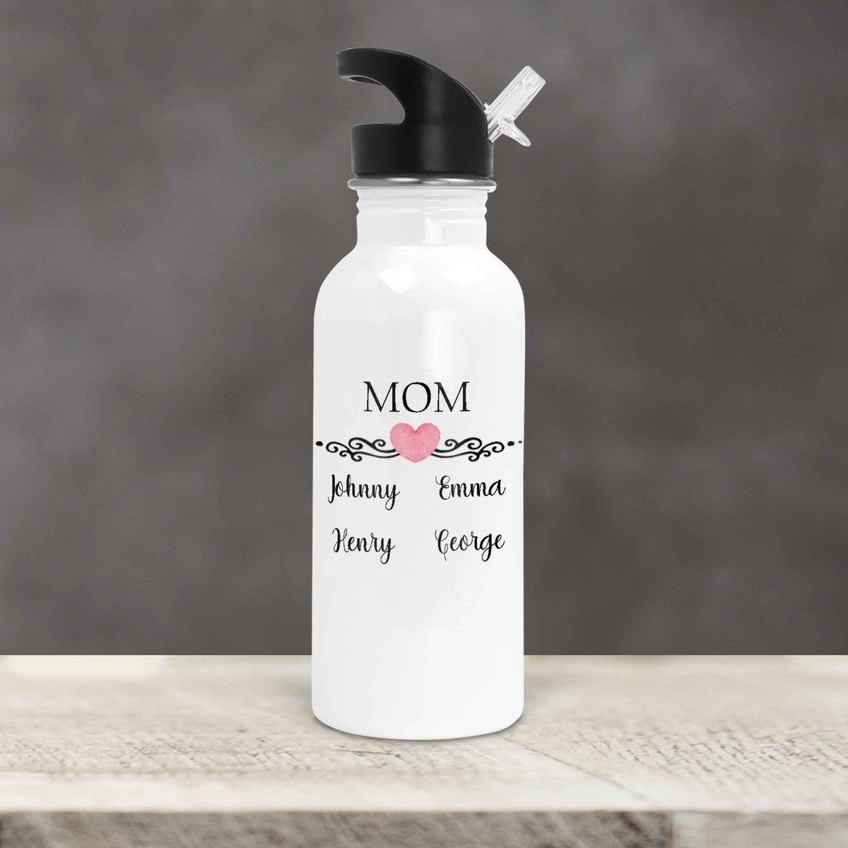 Personalized Water Bottles | Custom Stainless Steel Water Bottles | 30 oz | Mom