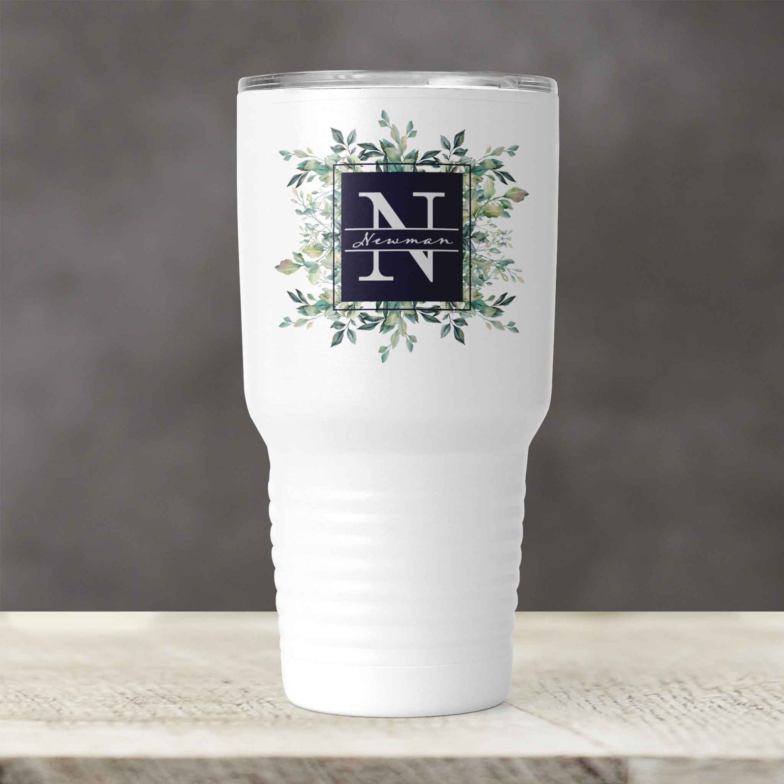 Personalized Tumbler | Custom Insulated Tumbler | Ringneck Travel Mug | Succelent Bouquet