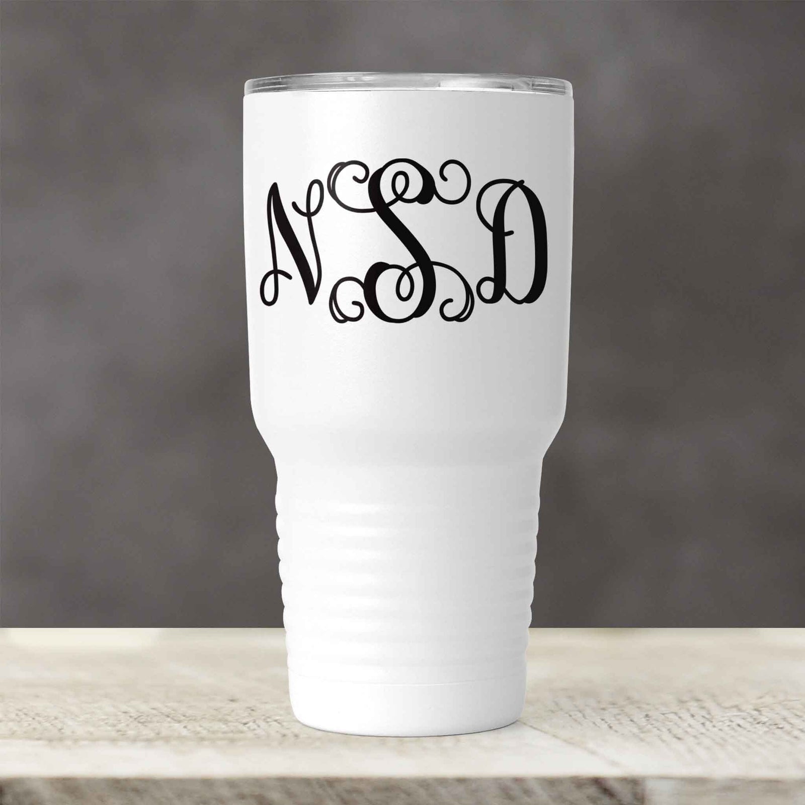 Personalized Tumbler | Custom Insulated Tumbler | Ringneck Travel Mug | Vine Monogram
