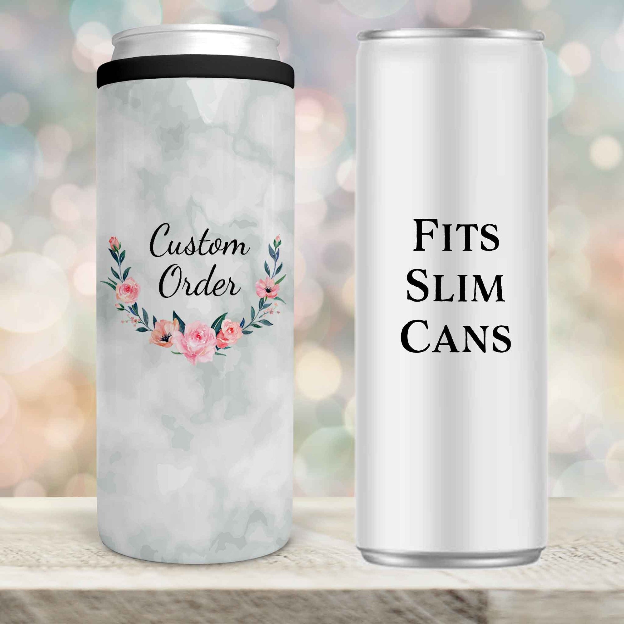 Personalized Skinny Beverage Insulator | Custom Skinny Can Cooler | Custom Order