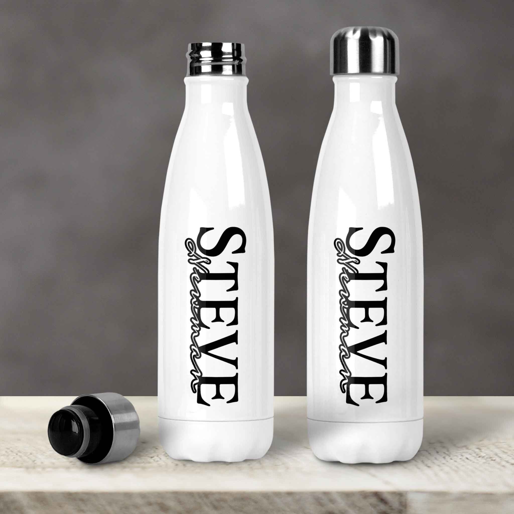 Custom 20 oz Stainless Steel Water Bottle, Personalized Water Bottle
