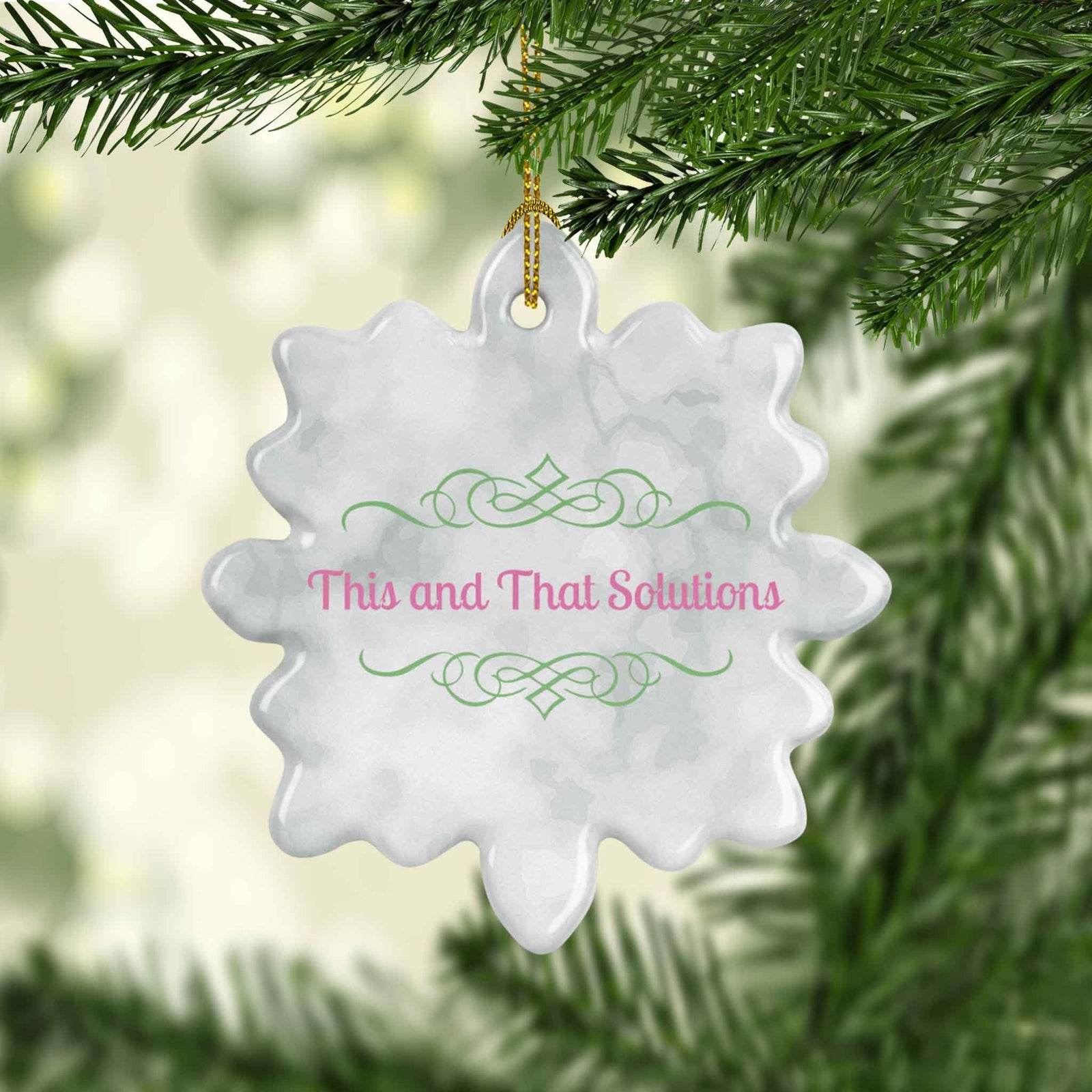 Photo Holiday Ornaments | Personalized Christmas Ornaments | Company Logo